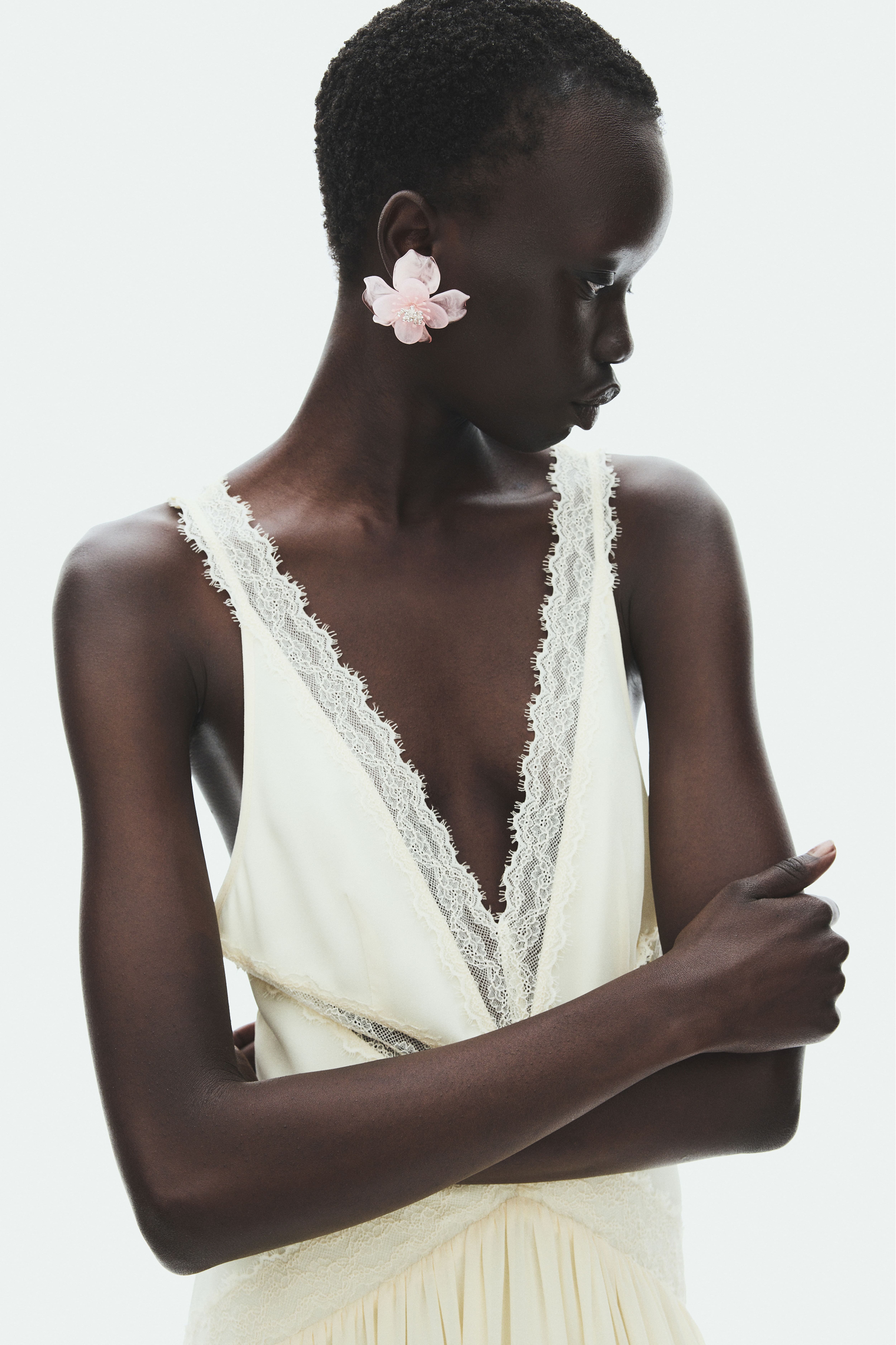 Flower-Shaped Statement Earrings