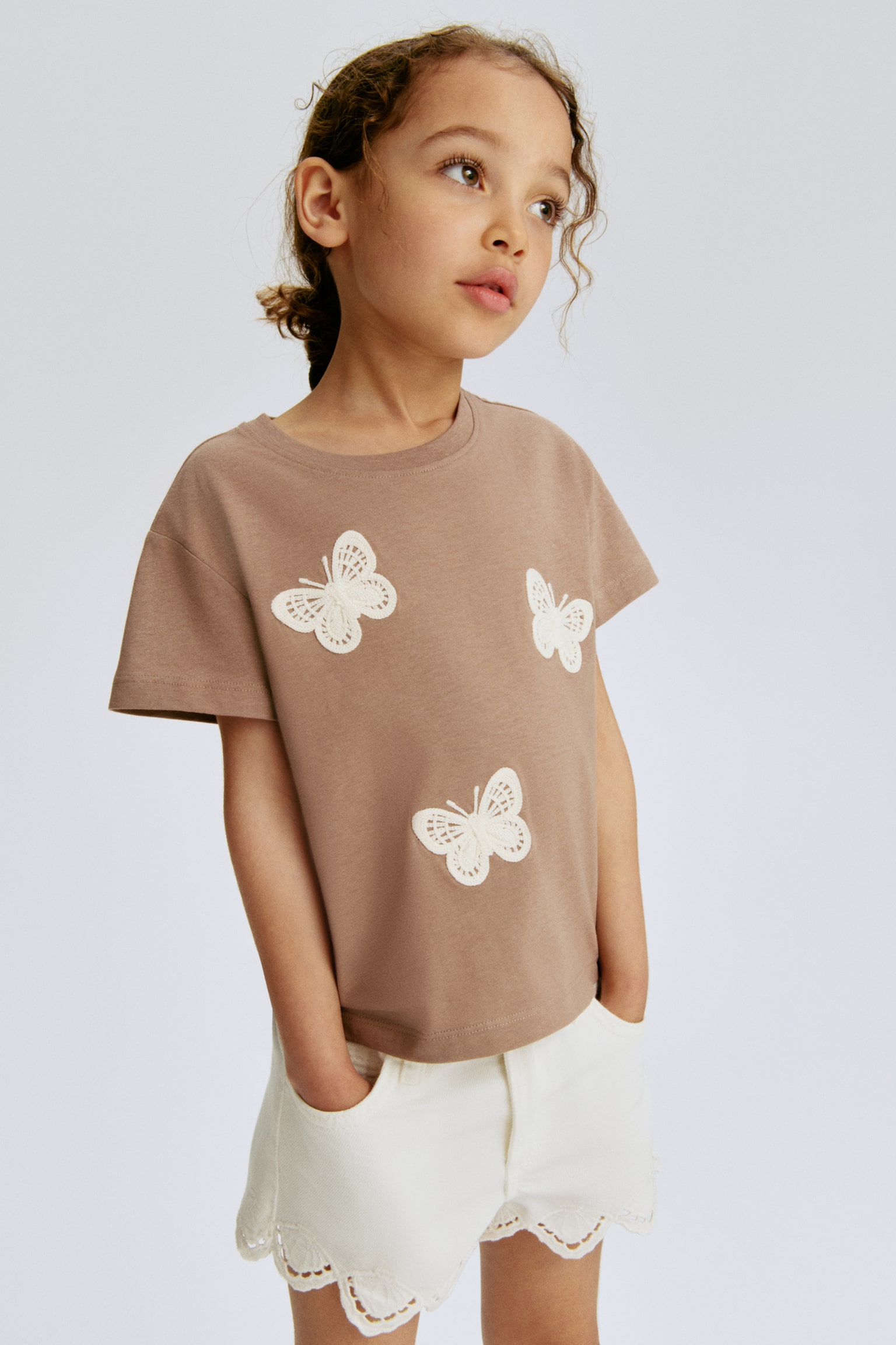 T-shirt - Dusty mole/Butterflies/Light pink/Seashell/Lilac/Seashells/Pink/Boston City/Light pink/Rainbows - 1