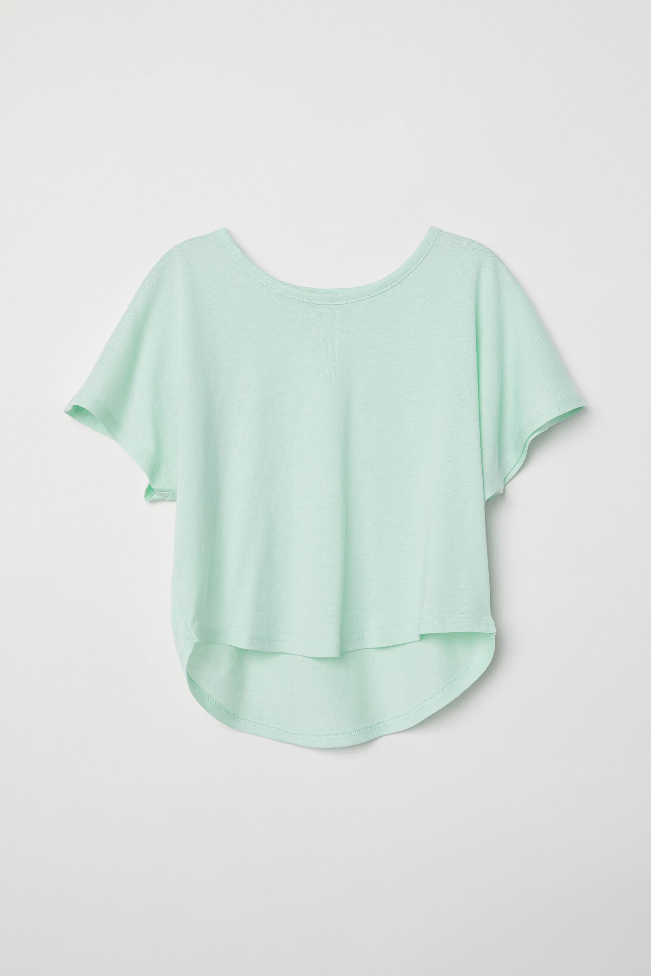 View larger image: Modal-blend T-shirt - Mint green - Kids | H&M GB 1