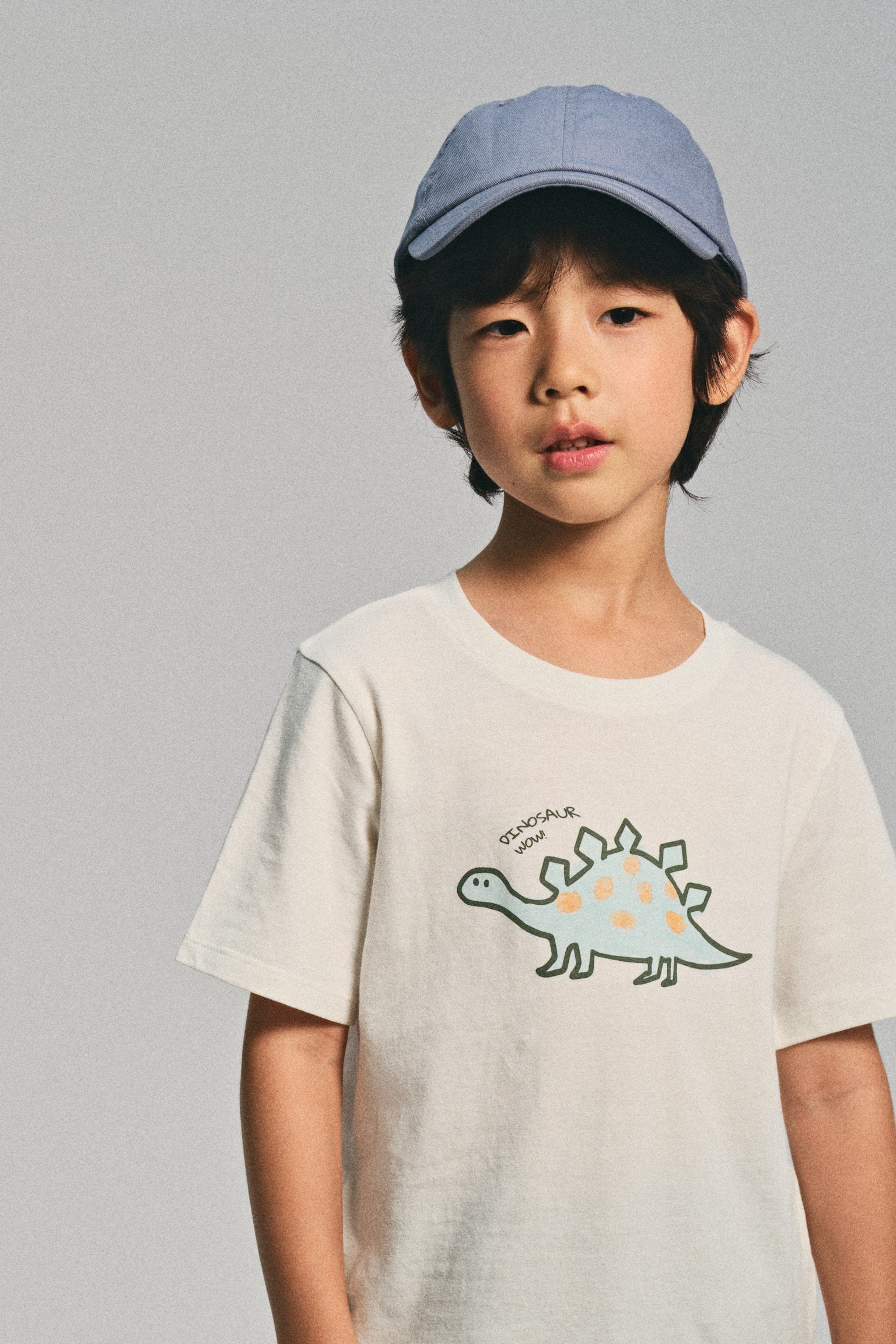 Printed cotton T-shirt - White/Dinosaur/Beige/Dinosaurs/White/Dinosaurs - 4