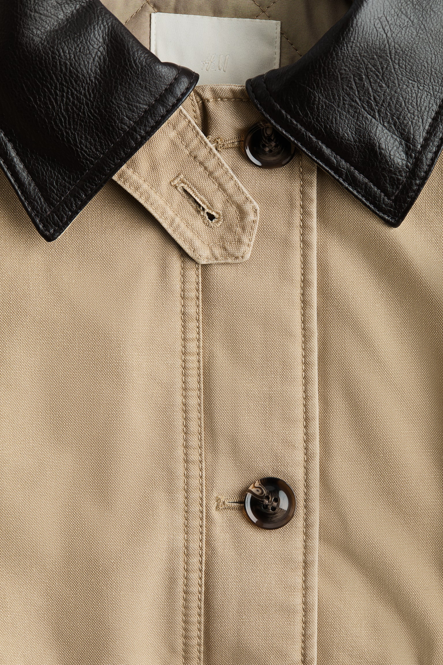 Padded canvas jacket - 8