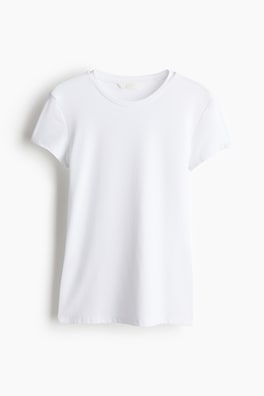 Figurnära T-shirt i mikrofiber
