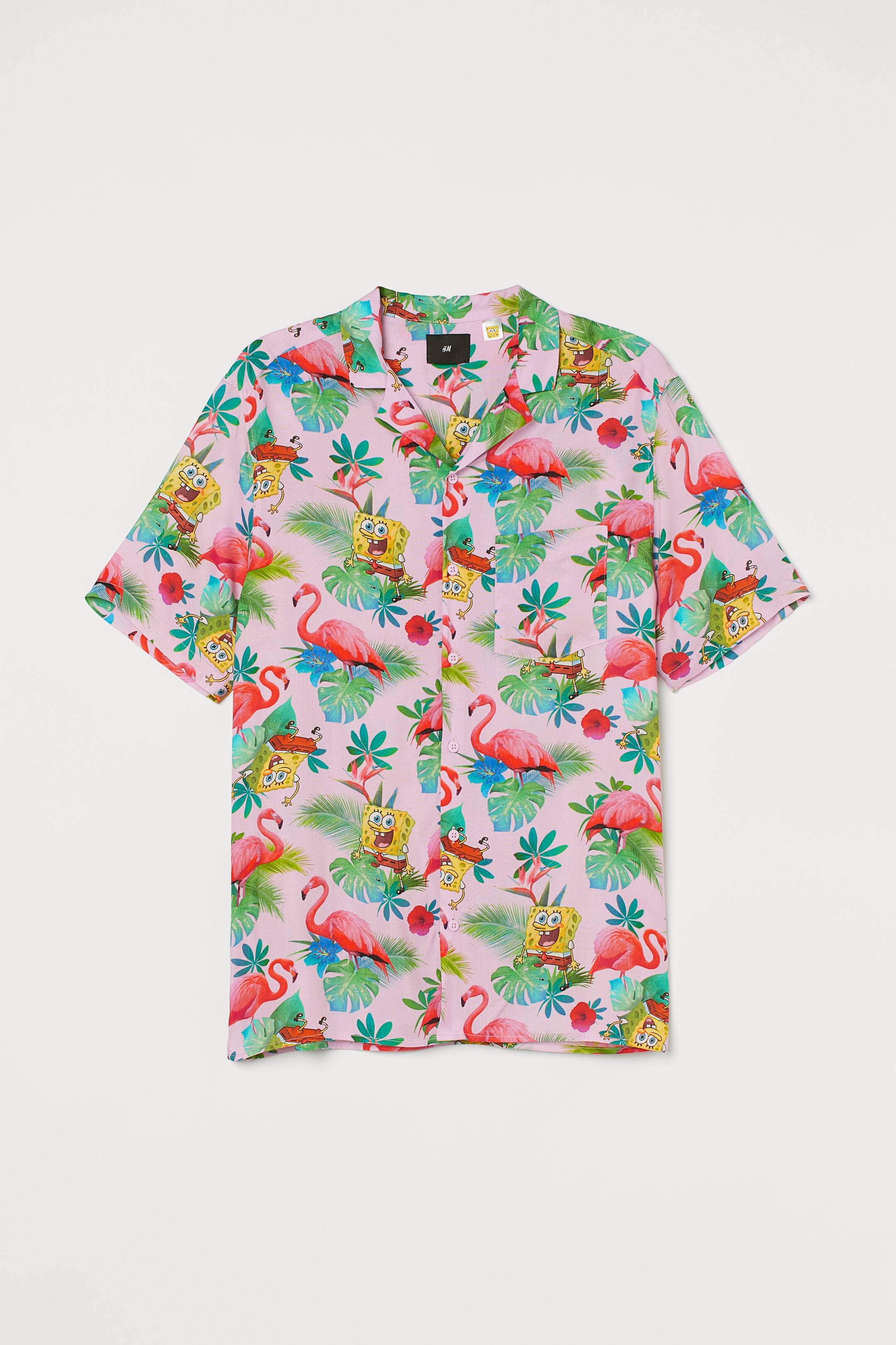 Coofandy Camicia Hawaiana da Uomo a Maniche Corte, Casual, con Bottoni, Camicia da Spiaggia Tropicale, S