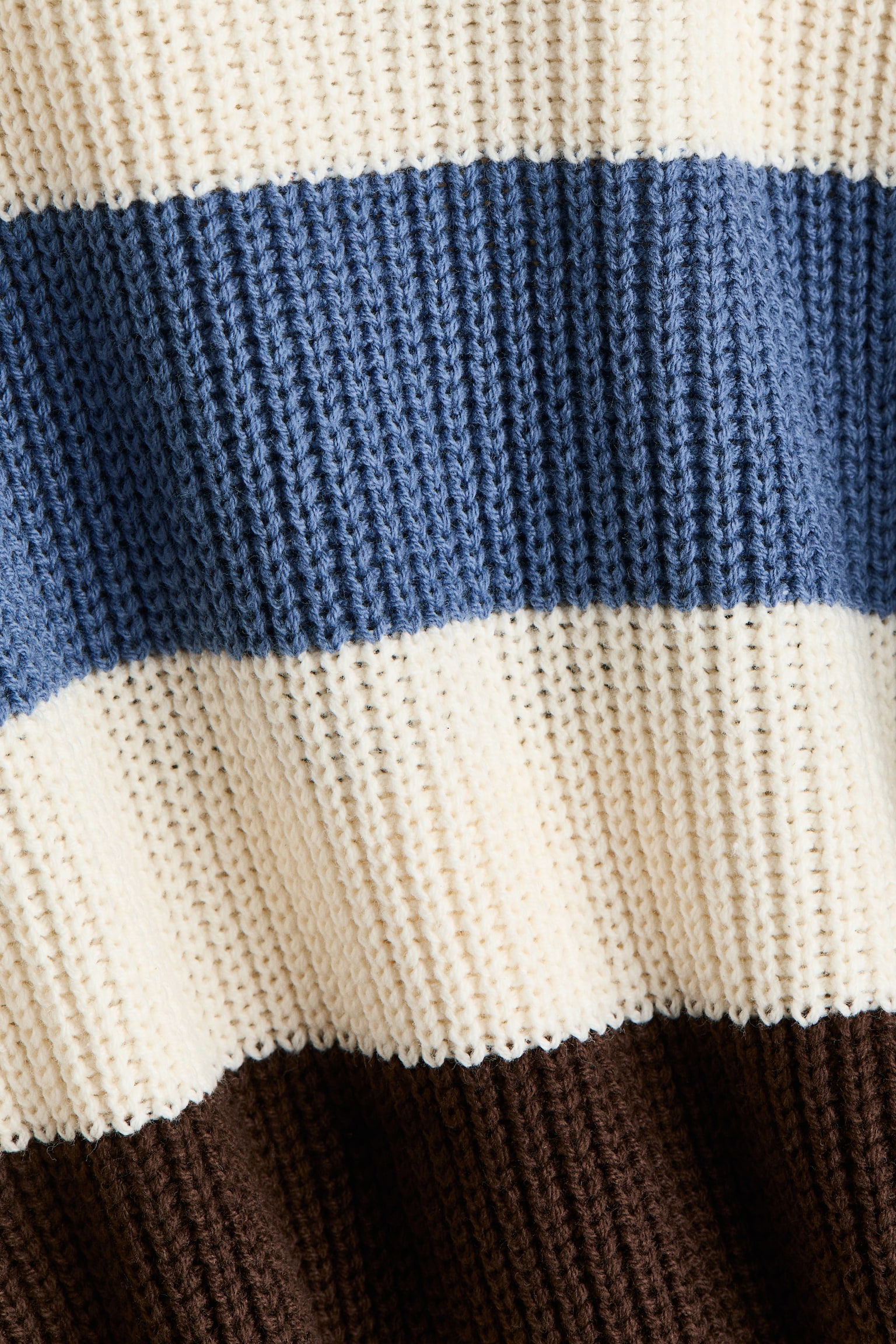 Детский свитер H&M Patent-Knit, цвет: Кремовый / Полосатый — фото 5