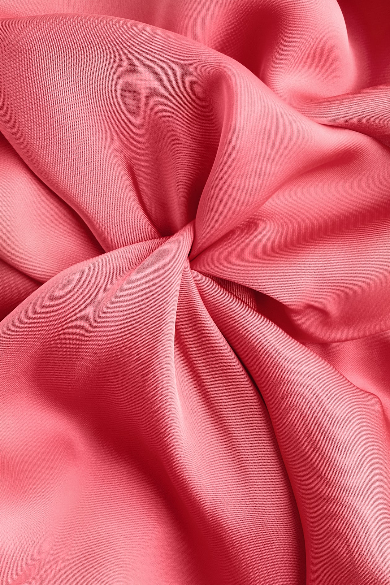 Twist-Detail Satin Dress - image 5