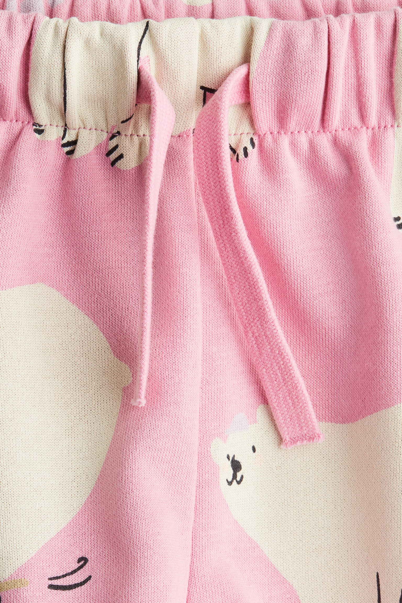 Printed sweatshorts - Pink/Polar bears/Light grey marl/Spotted - 2