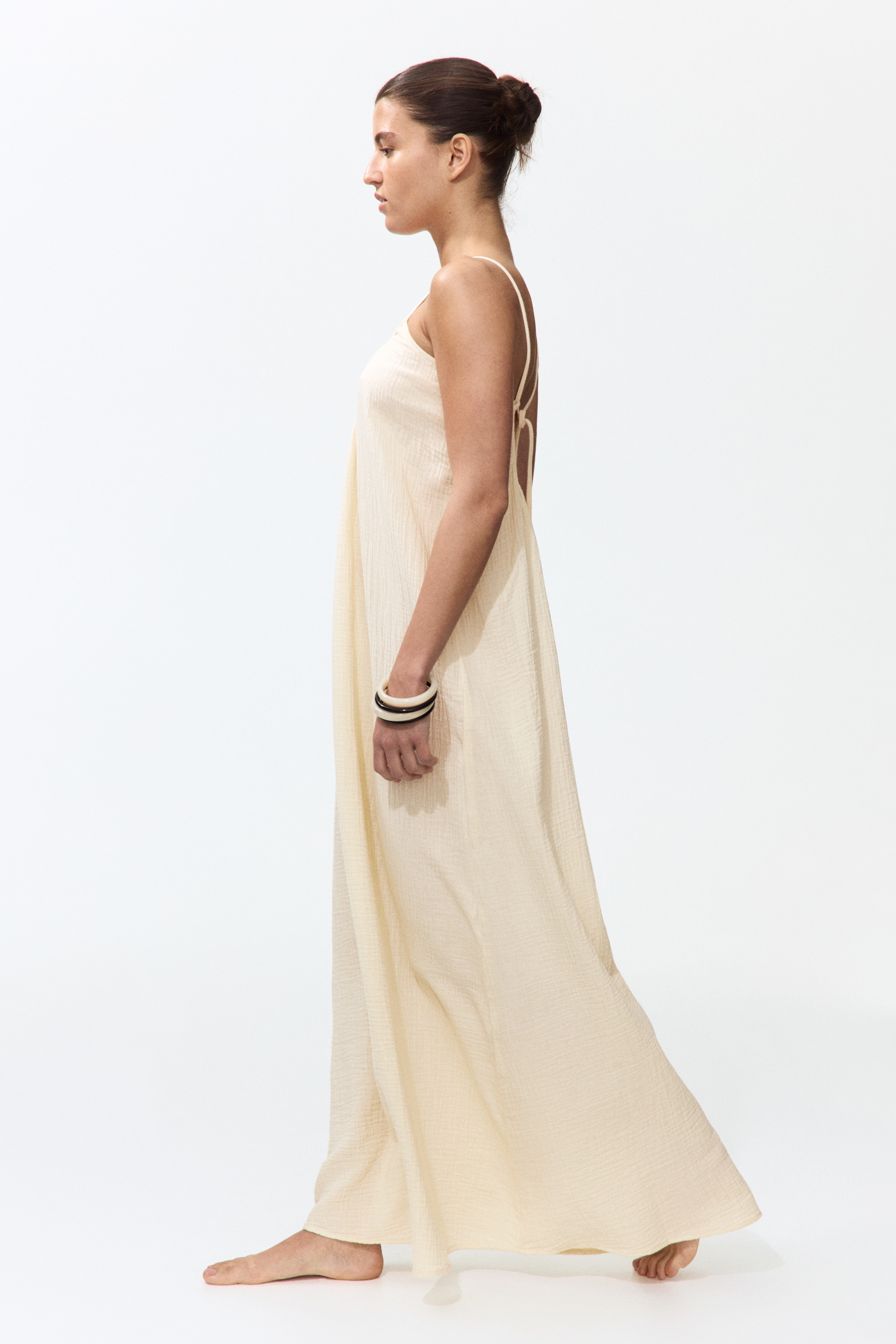 Cotton Muslin Beach DressModel
