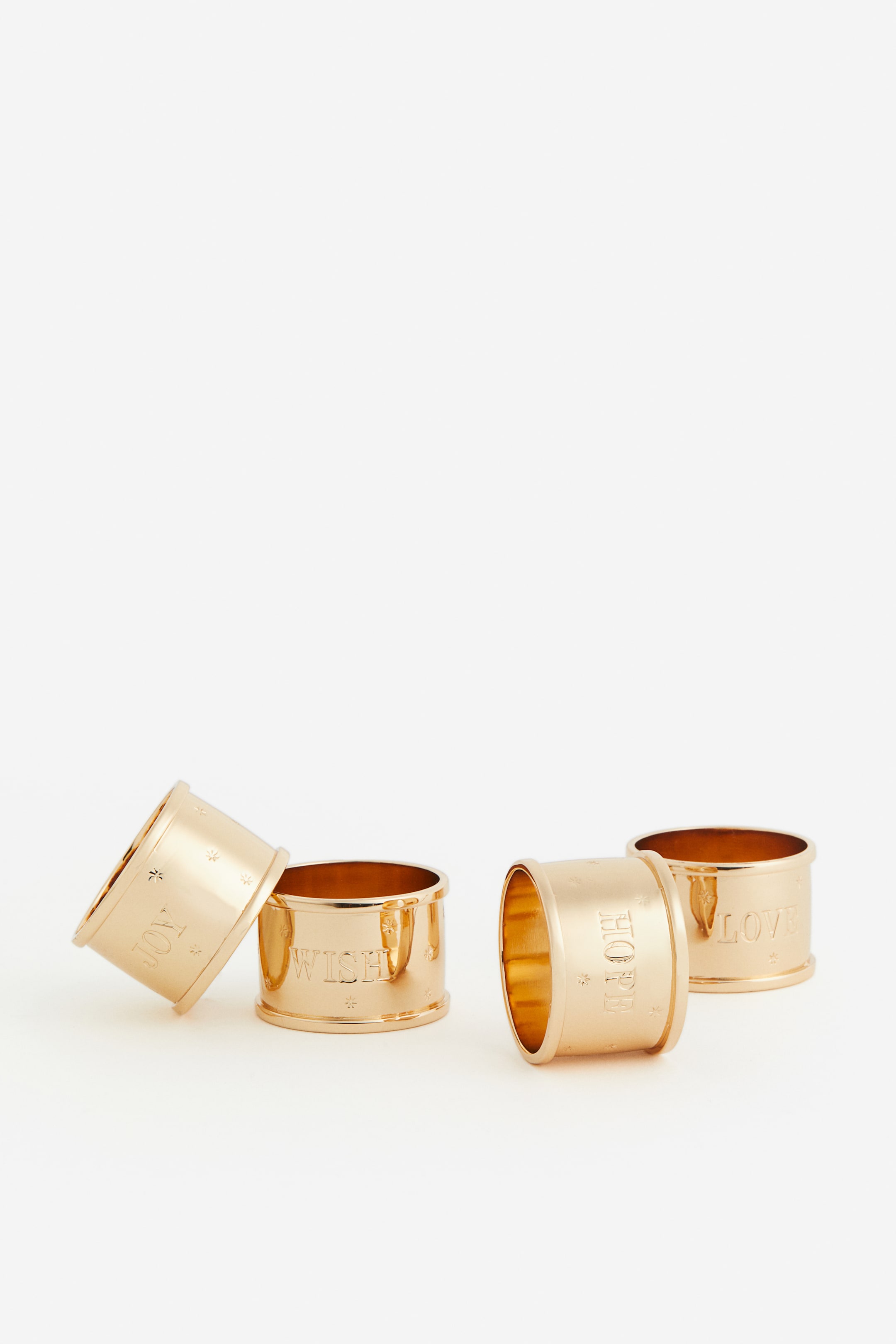 4-pack Metal Napkin Rings