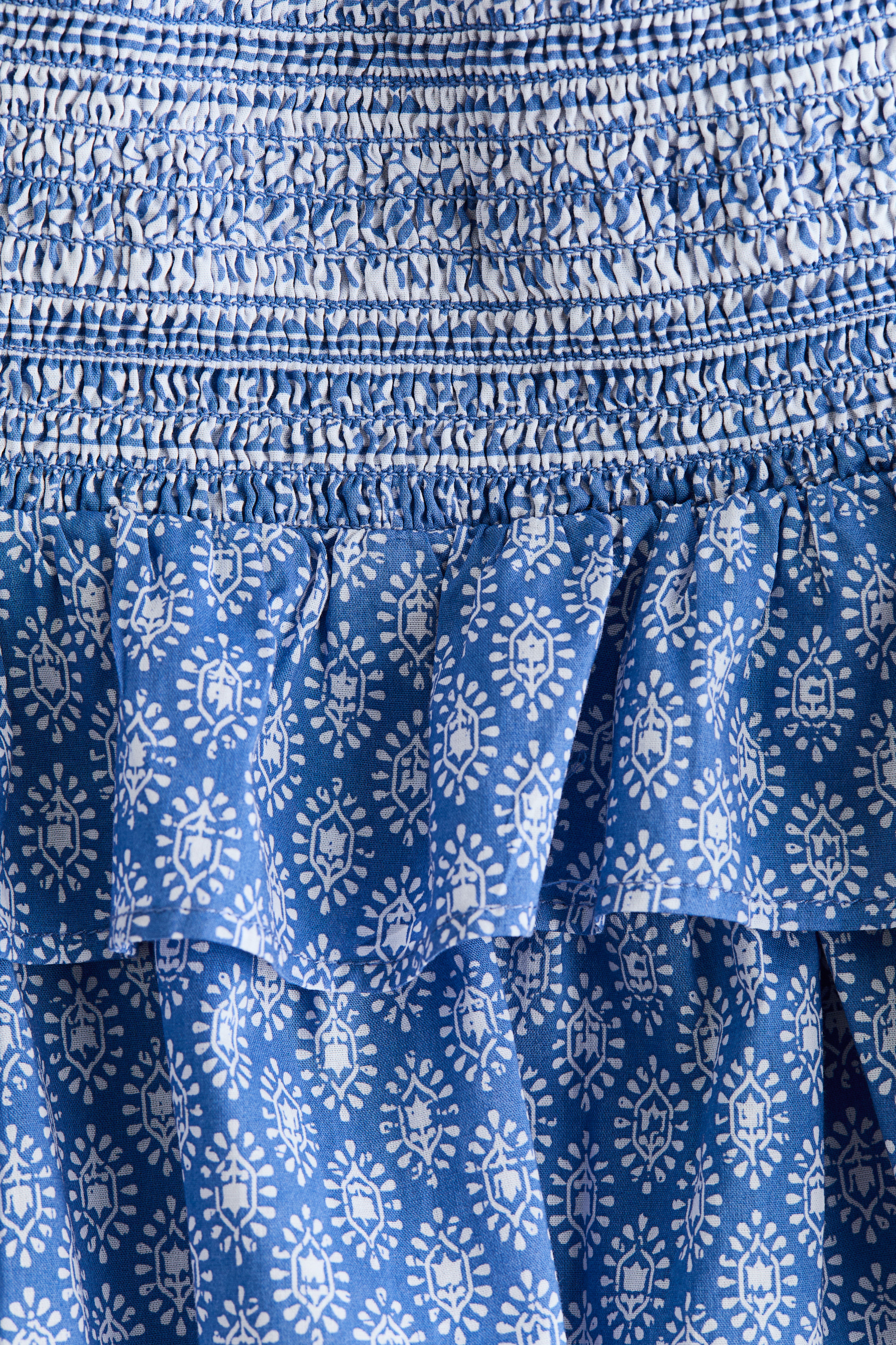 Tiered Cotton Skirt