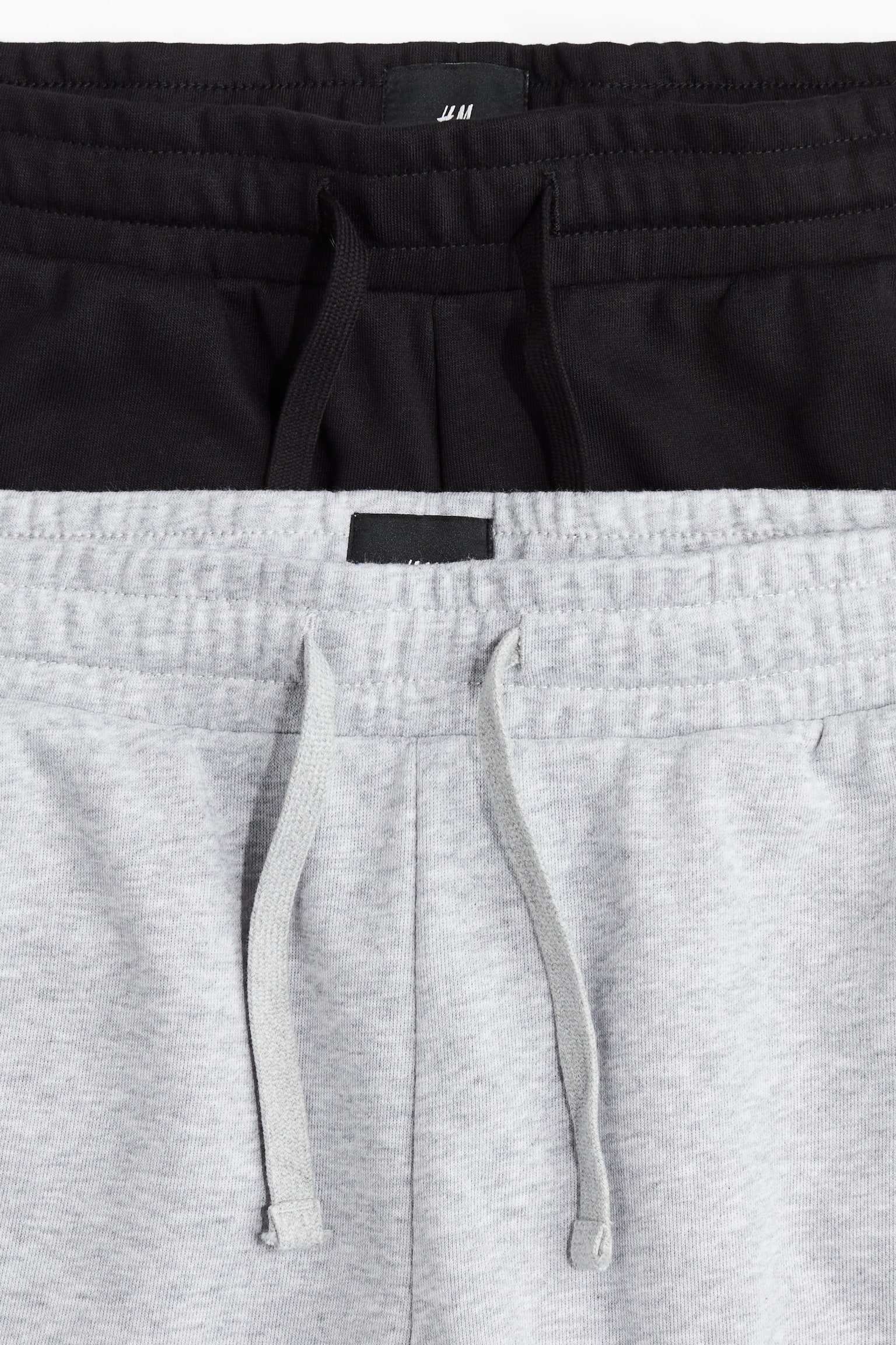 2-pack Regular Fit sweatshorts - Black/Grey marl - 2