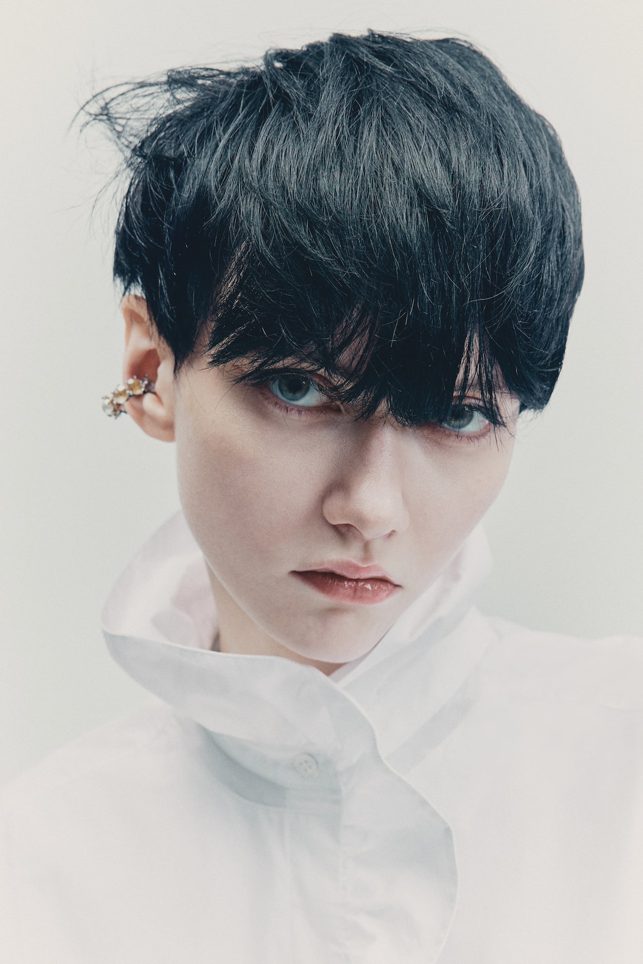 Ruffle-Trimmed Cotton Shirt - image 3