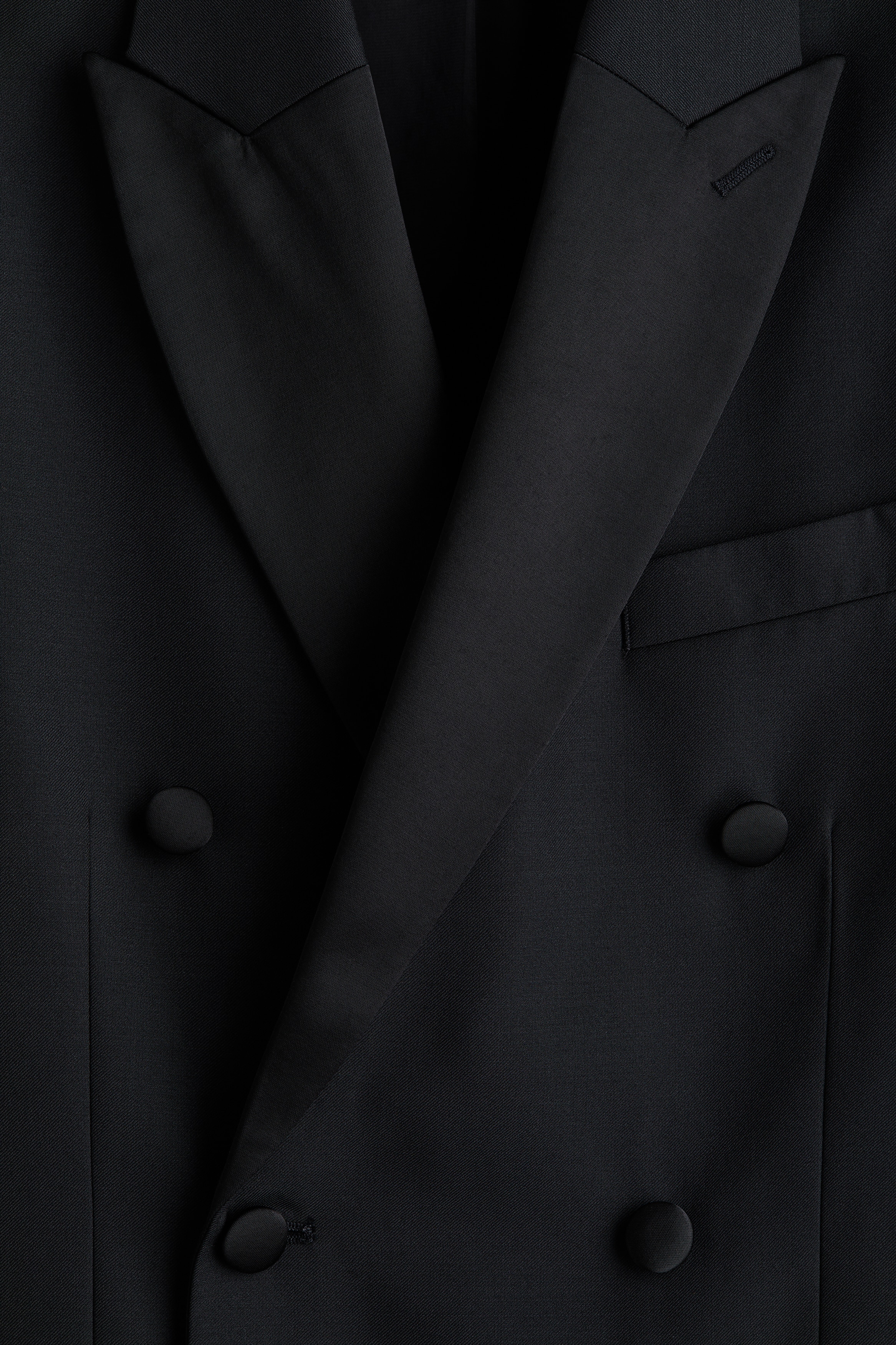 Relaxed Fit Wool-blend tuxedo jacket