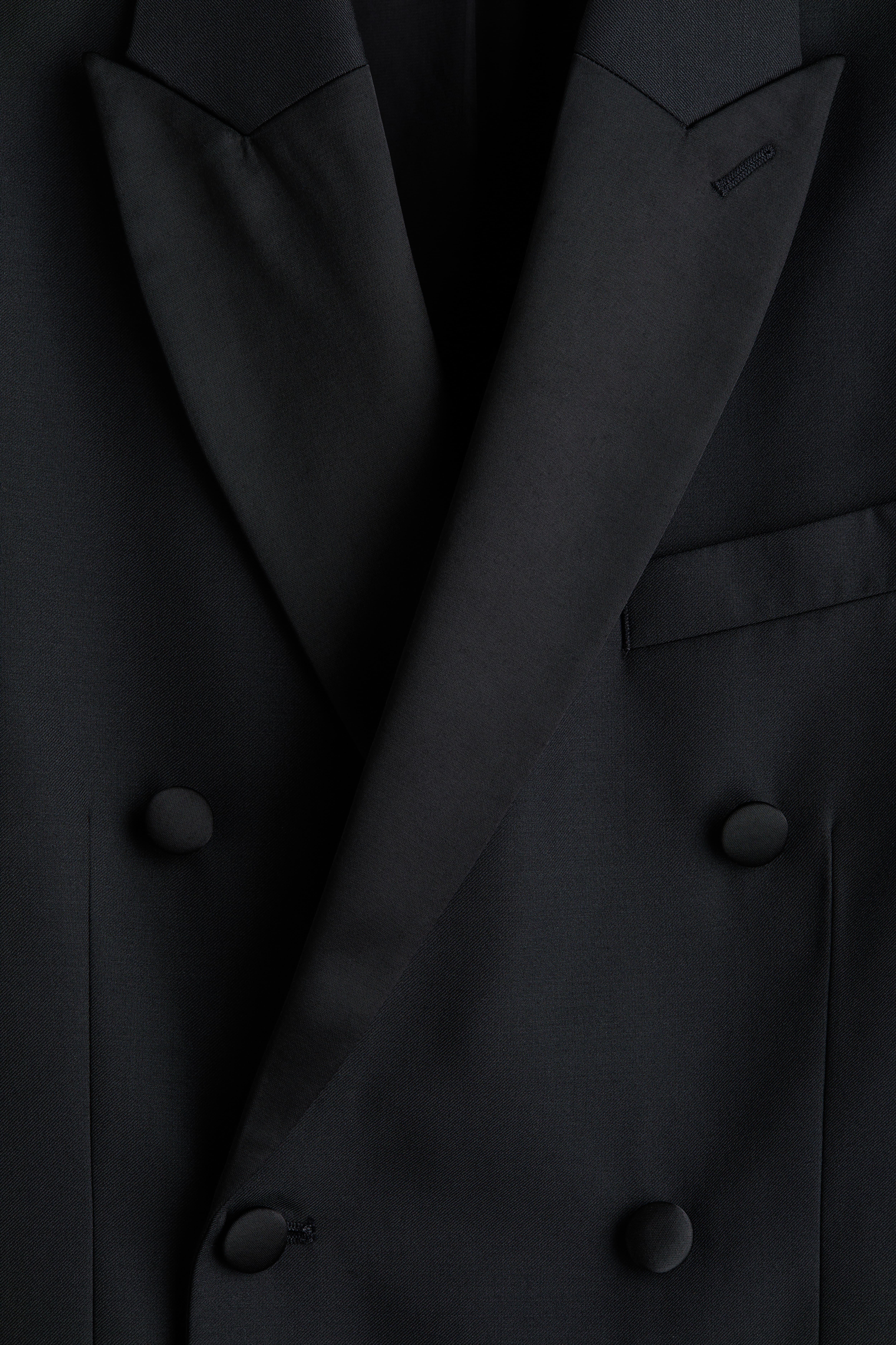 Relaxed-Fit Wool-Blend Tuxedo Jacket