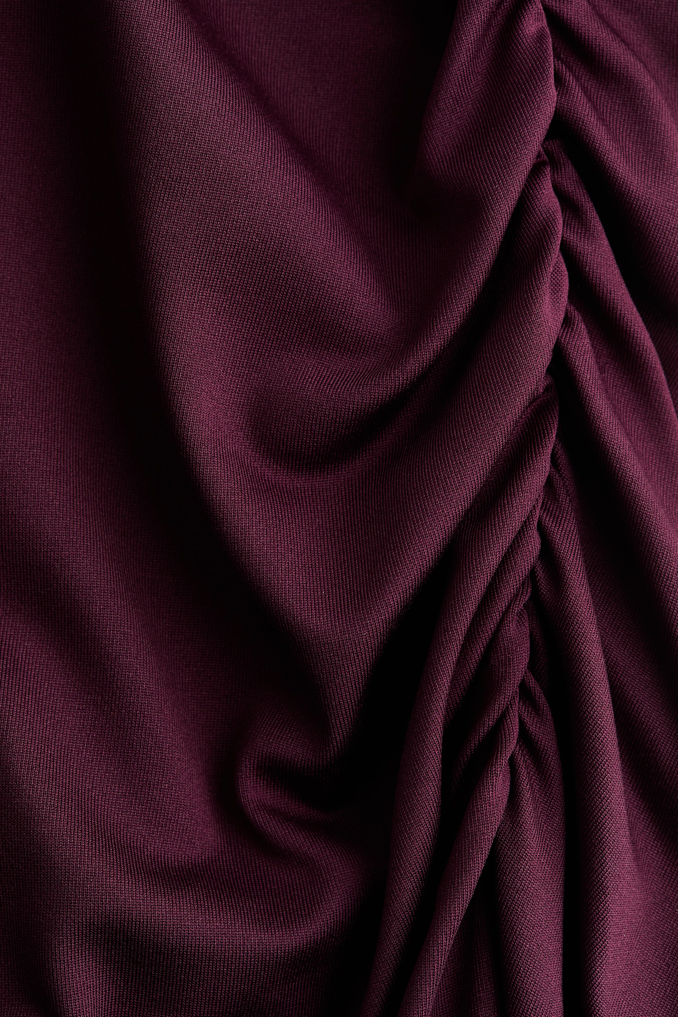 View larger image: Draped one-shoulder dress - Plum - Ladies | H&M IE 6