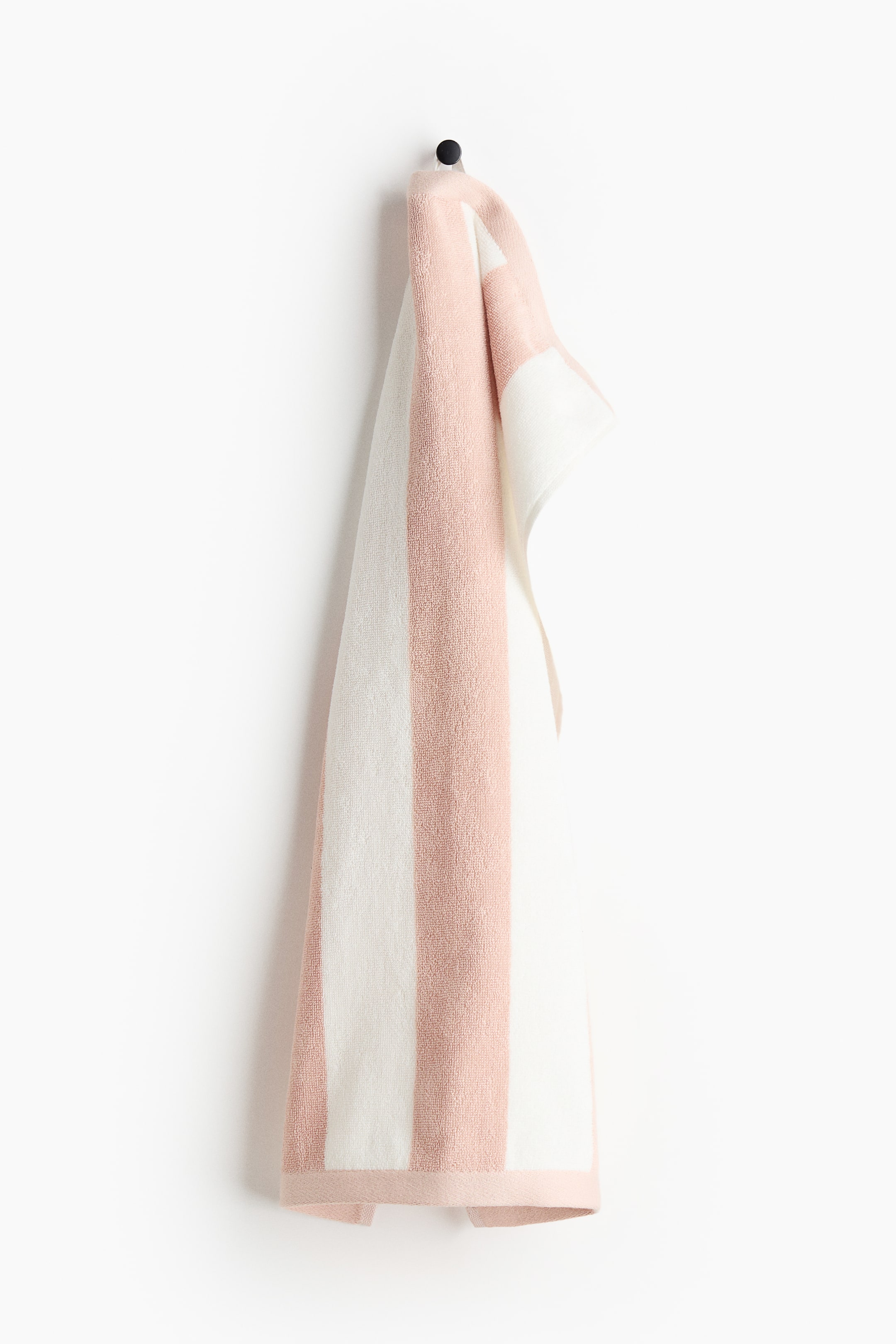 View larger image: Striped hand towel - Powder pink/Striped - Home All | H&M IN 1