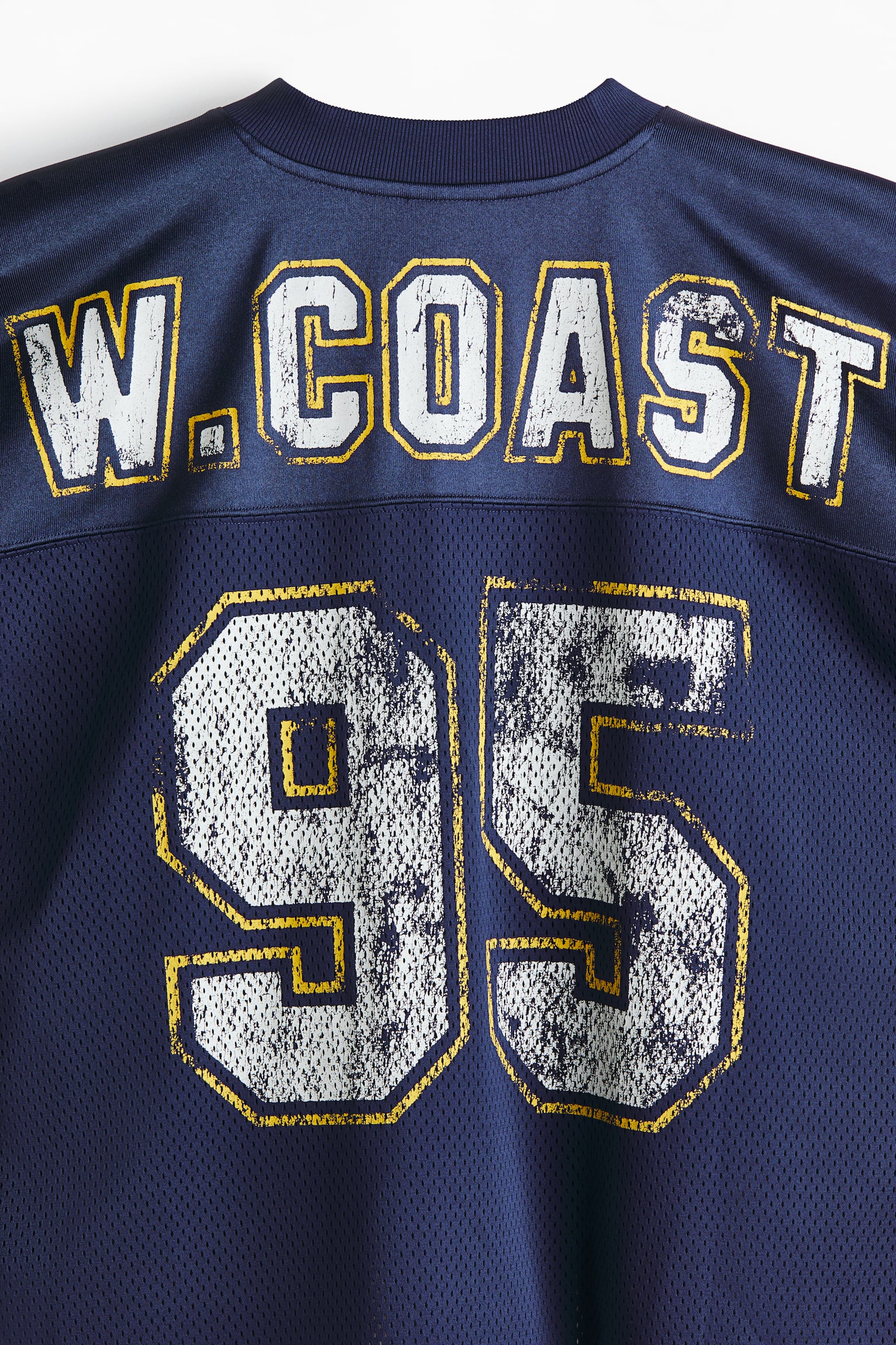 Playera Oversized Fit en malla con diseño - Azul oscuro/W. Coast 95/Negro/22/Blanco/22/Blanco/W. Coast 95 - 3