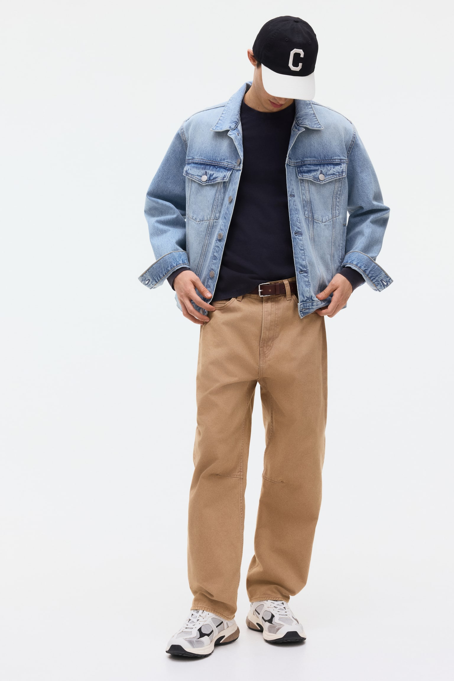 Топ Loose Fit з довгими рукавами і принтом - Темно-синій/Sports Archives/Білий/Sports Club - 5