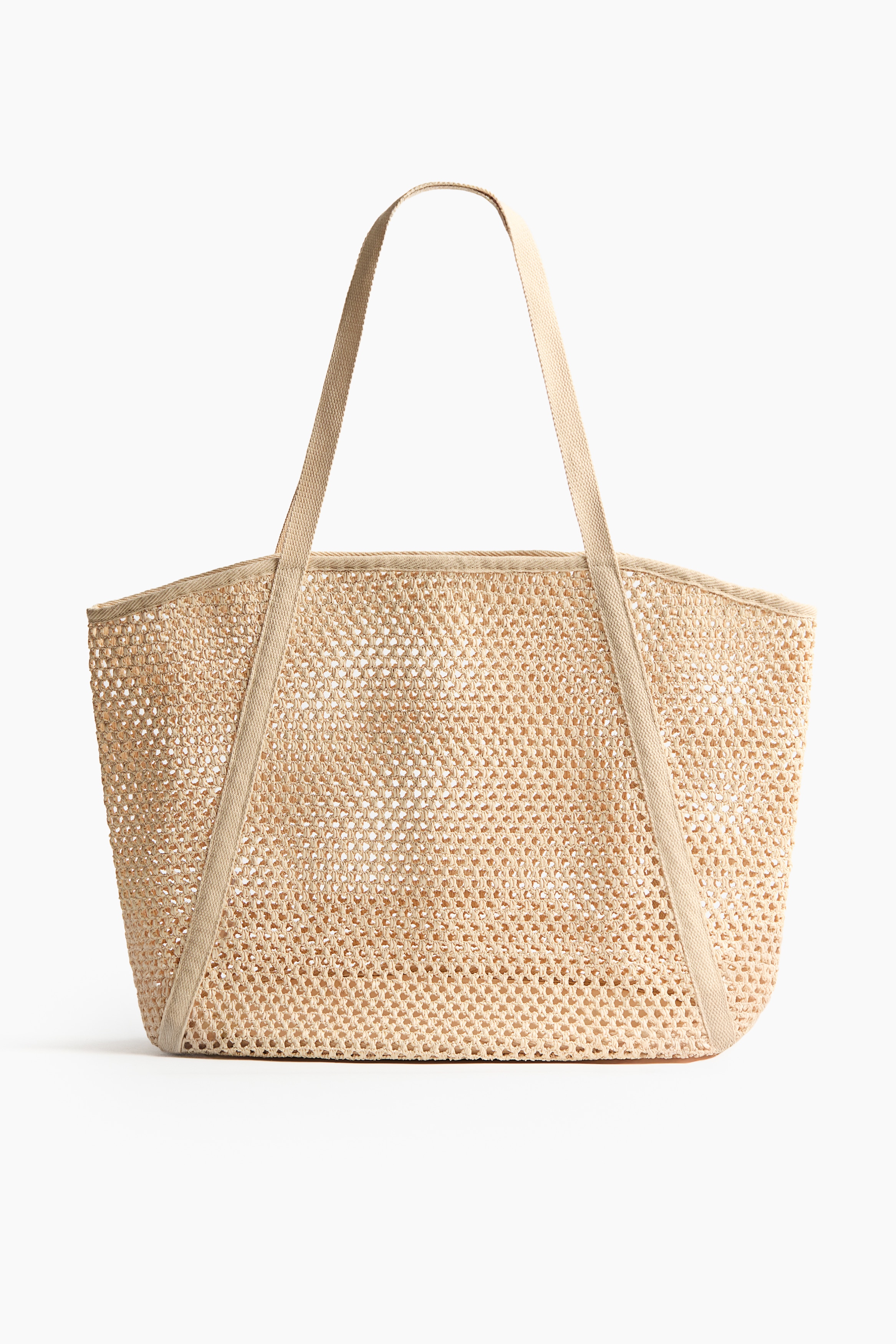 Net beach bag - Естествено бял