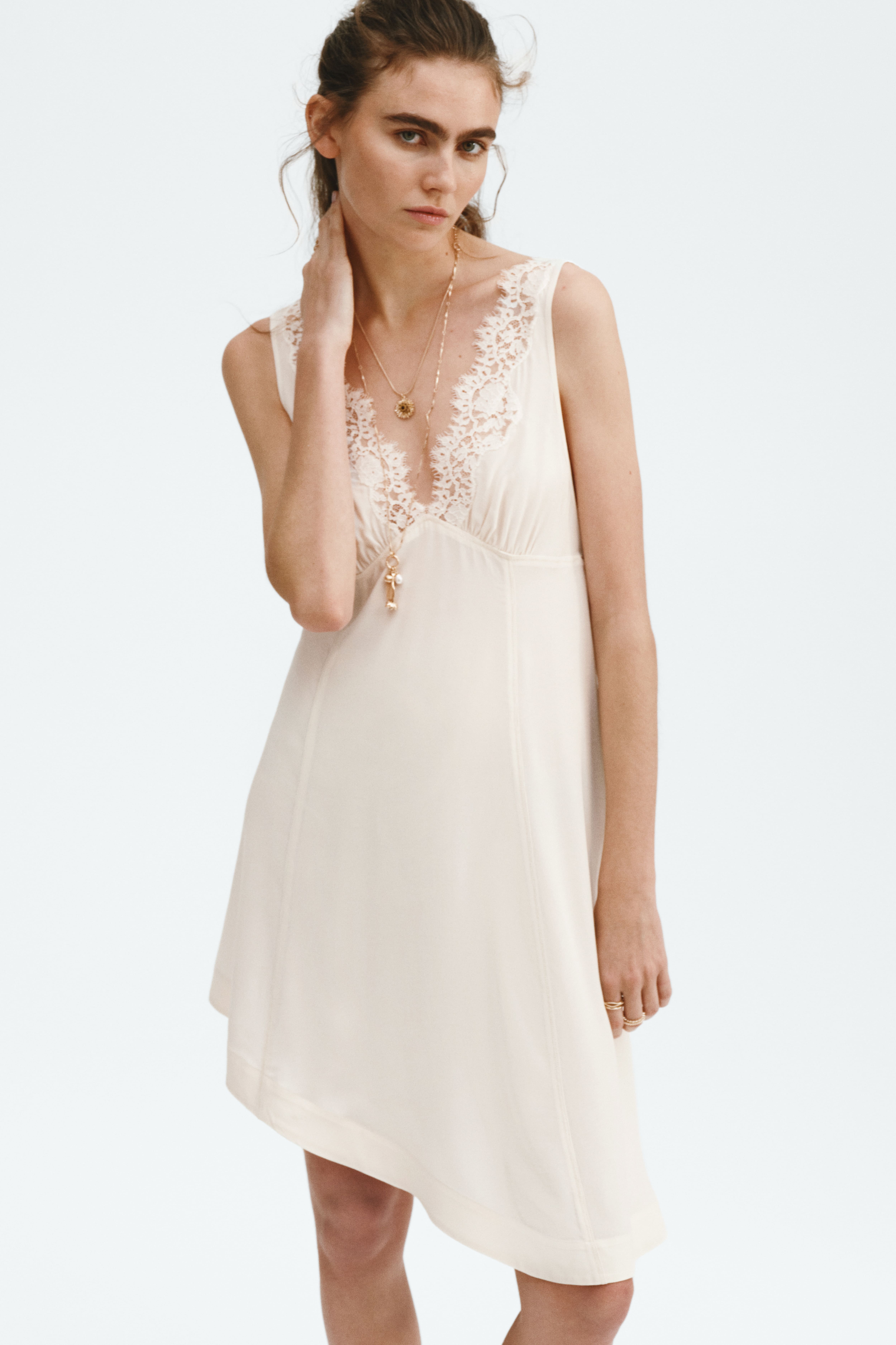 Lace-Trimmed Dress