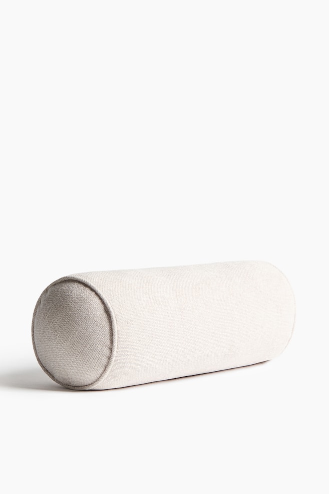 Polochon en fil chenille - Grège clair/Taupe - 1