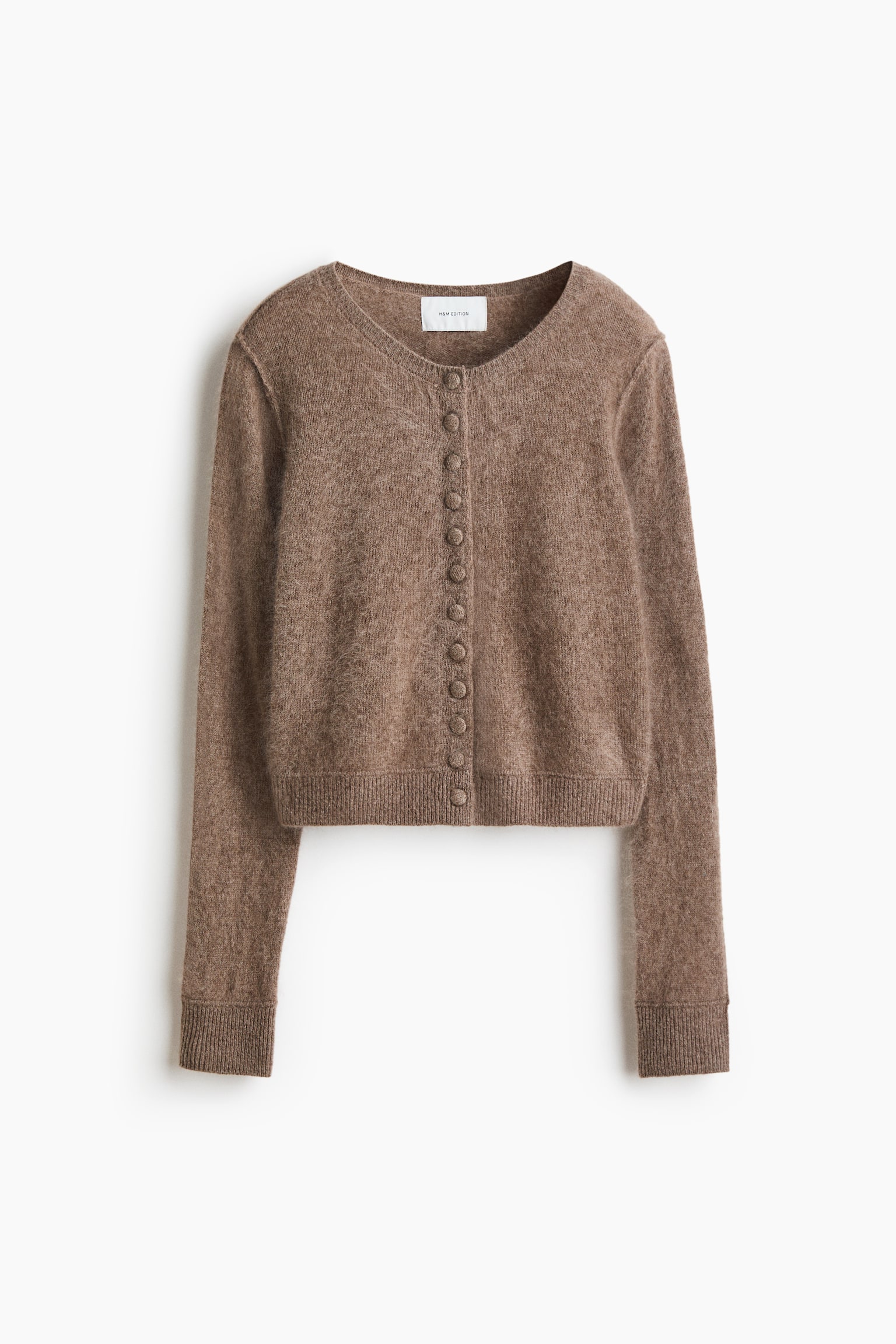 Wool cardigan - Mole/Dark grey