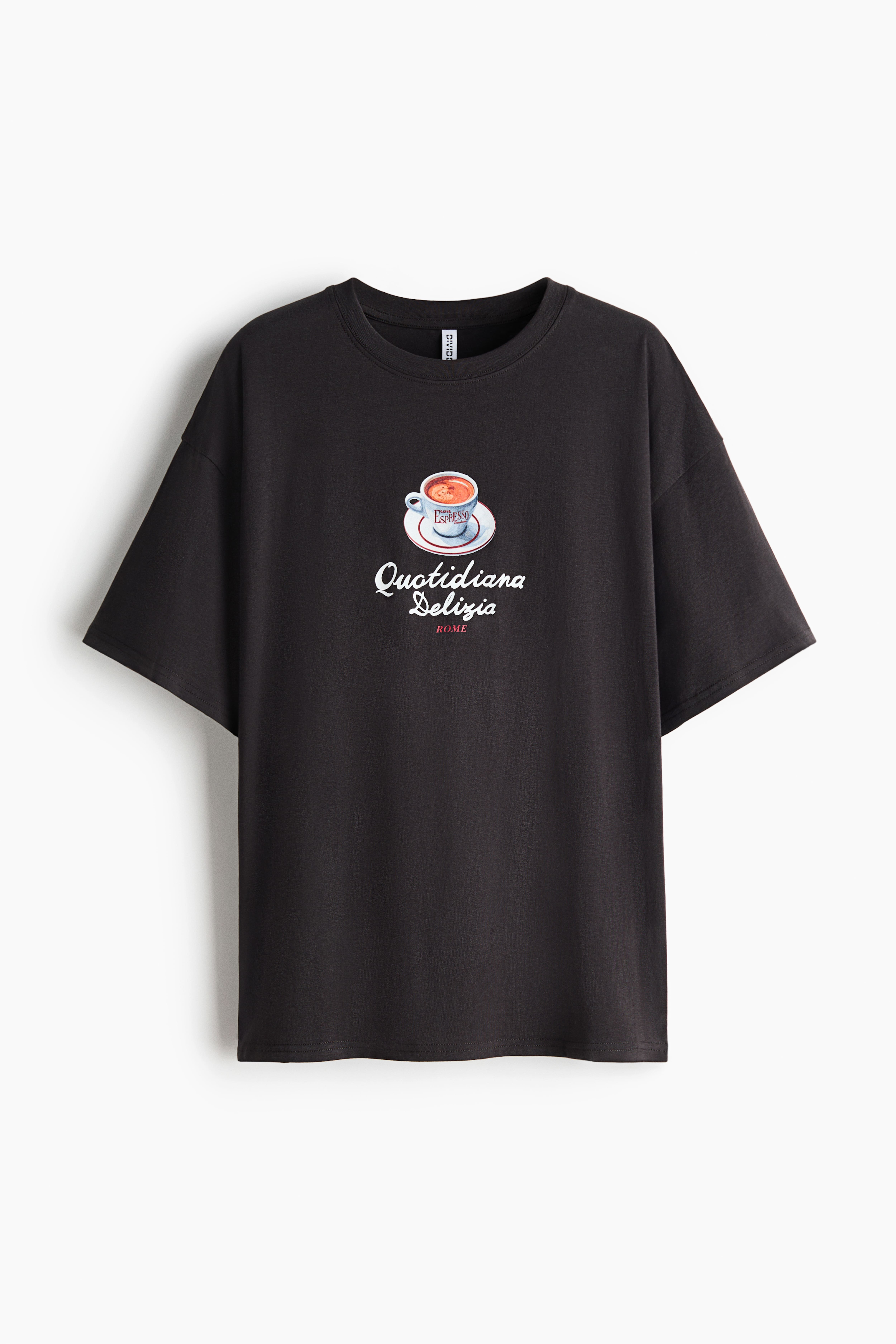 Oversized T-Shirt with Printed Motif