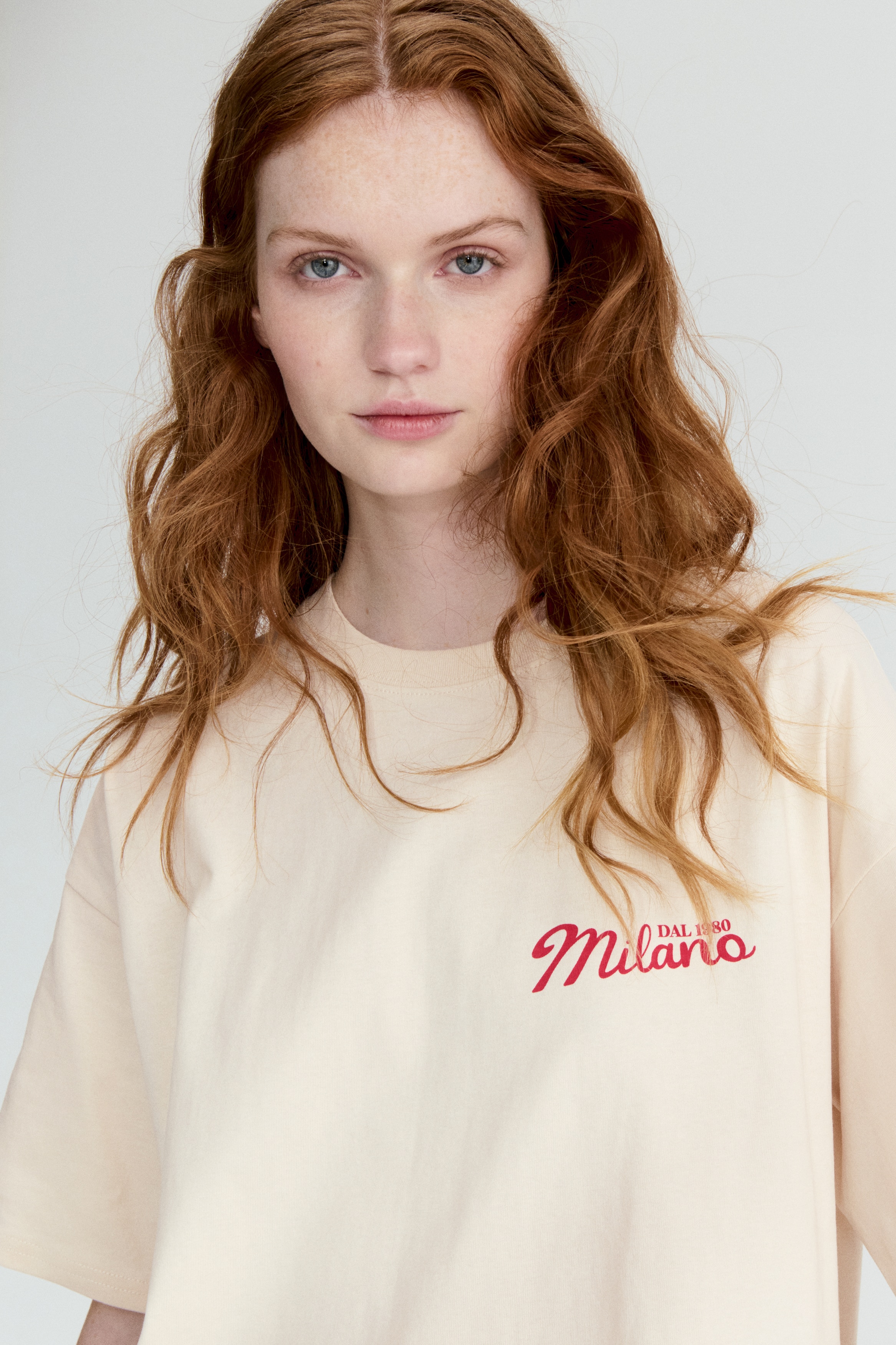 Oversized print-motif T-shirt - Light beige/Macchiato/Dark grey/Espresso/White/Dunas Cantoras/White/La Dolce Vita/Pink/Sunset