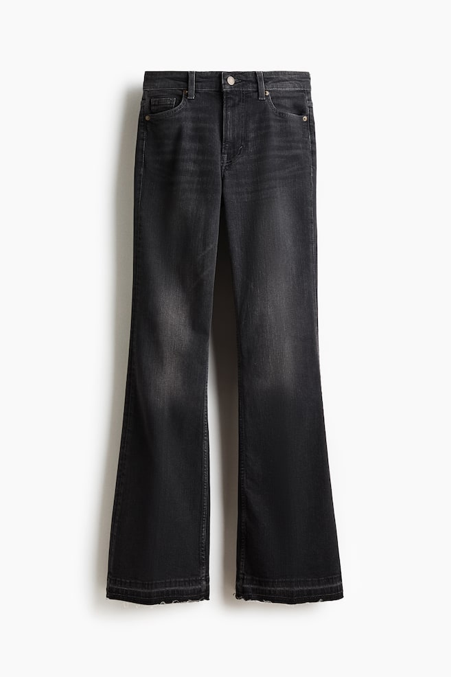 Flared High Jeans - Dark grey/Denim blue/Dark denim blue/Denim blue/Light denim blue/White/Denim blue/Denim blue/Dark denim blue/Light denim blue/Denim blue - 1