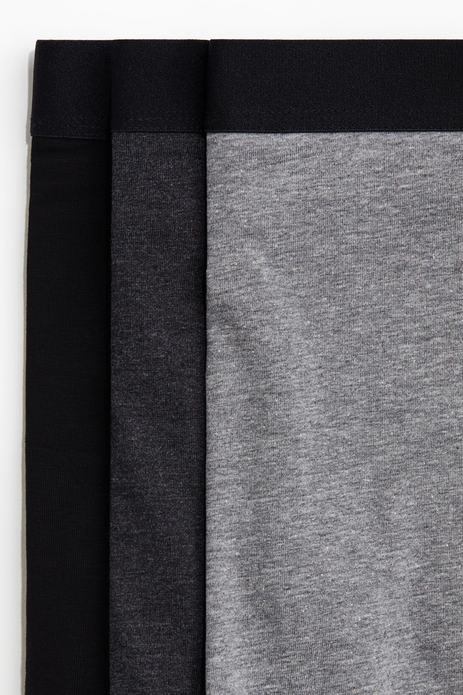 5-pack mid trunks with Lycra® - Dark grey marl/Black/Black/White/Grey marl/Beige/Dark brown/Navy blue/Light blue/Navy blue/Khaki green - 4