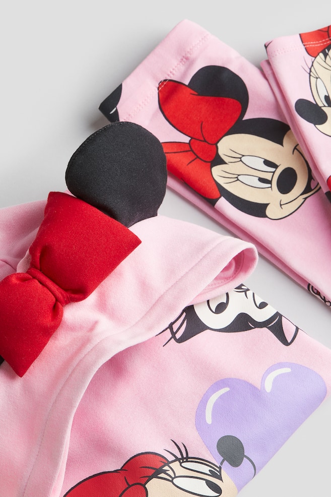 2-piece printed set - Pink/Minnie Mouse/Light pink/Wish/Light beige/Minnie Mouse/Light dusty pink/Peppa Pig - 2