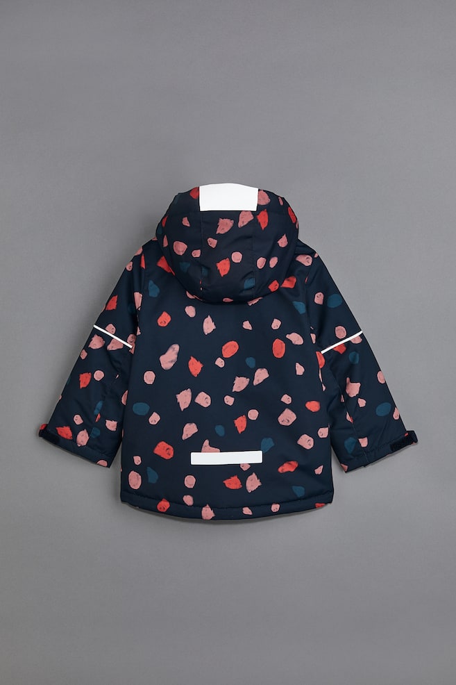 Water-resistant padded jacket - Navy blue/Spotted/Light pink/Block-coloured - 5