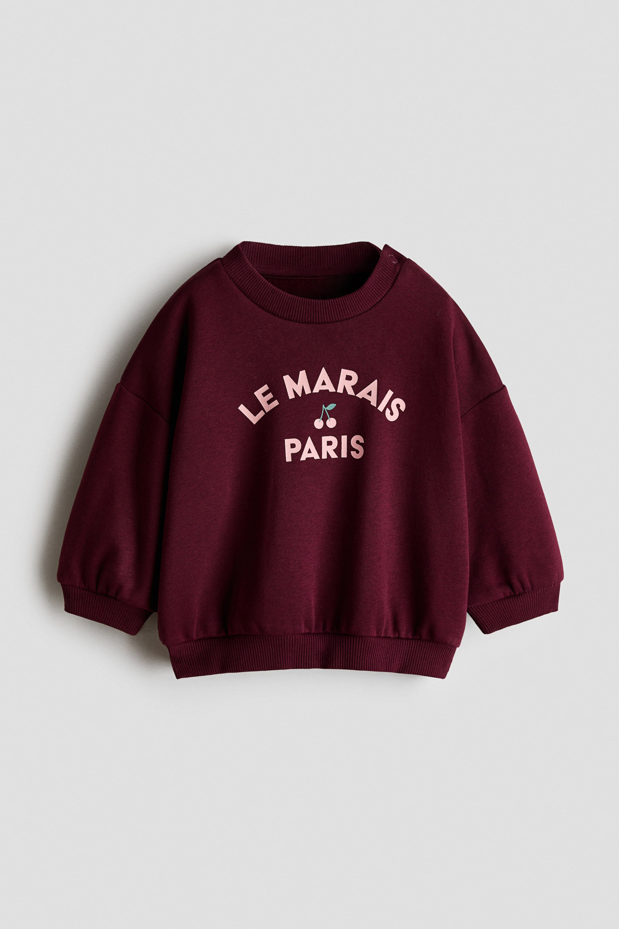 View larger image: Print Sweater - Dark red/Le Marais - Kids | H&M AU 1