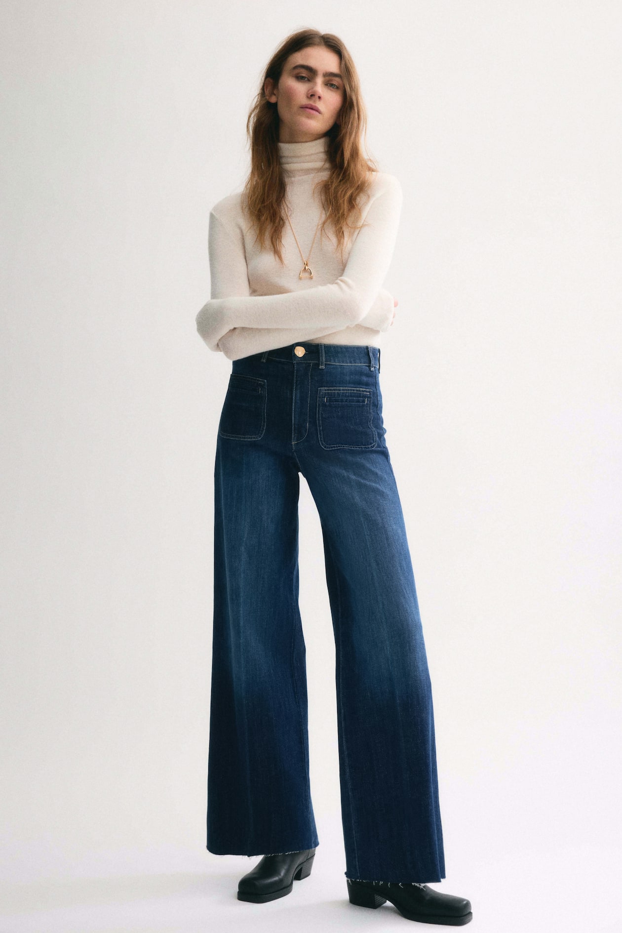 Wide High Jeans
