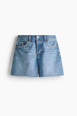 Jeansshorts med rå kant