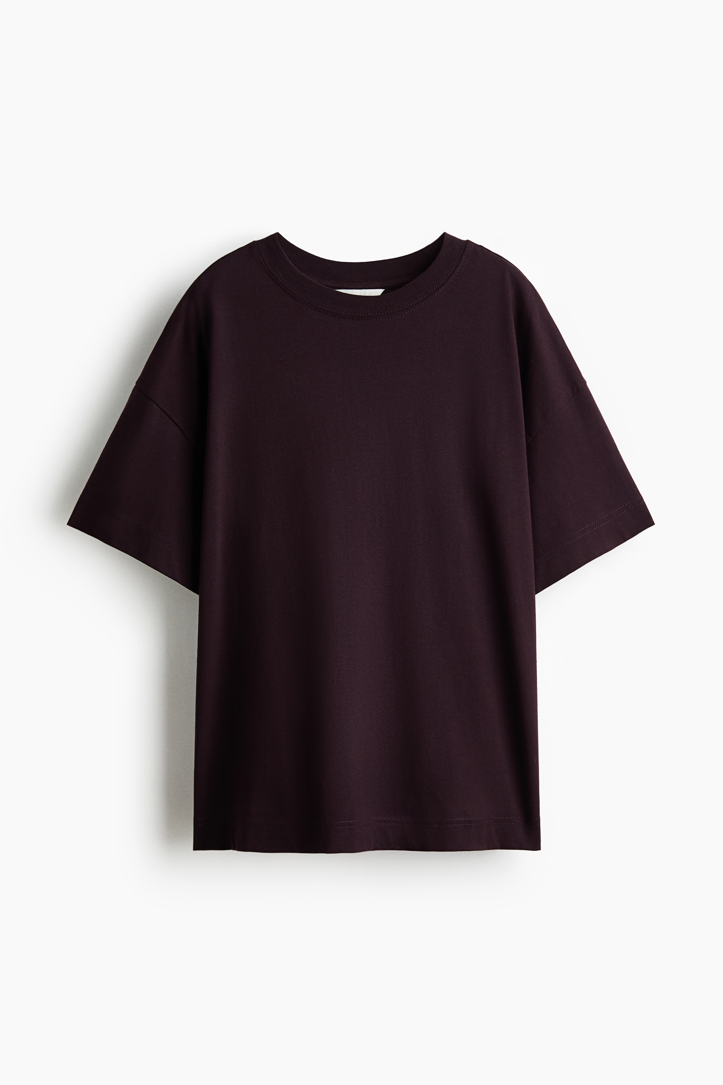 Oversized T-shirt - Dark purple/Bright blue/Grey marl/Burgundy/White striped/White/Black/Peach pink/Light beige/Dark blue/Dusty pink/Khaki green