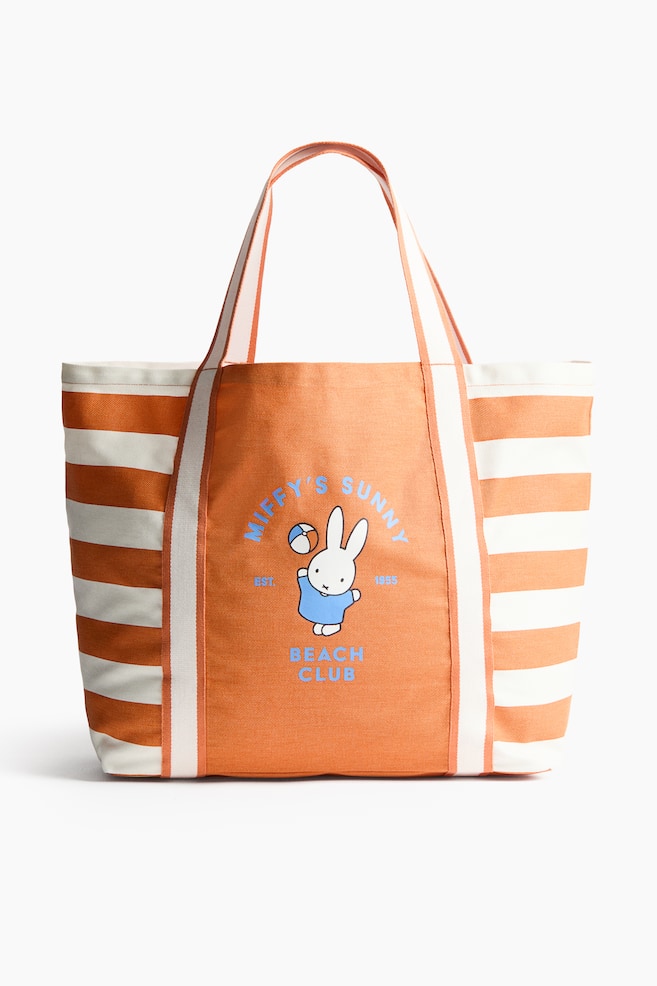 Saco de praia para criança com motivo estampado - Laranja/Miffy/Azul/Miffy/Amarelo/Miffy/Verde/Miffy - 1