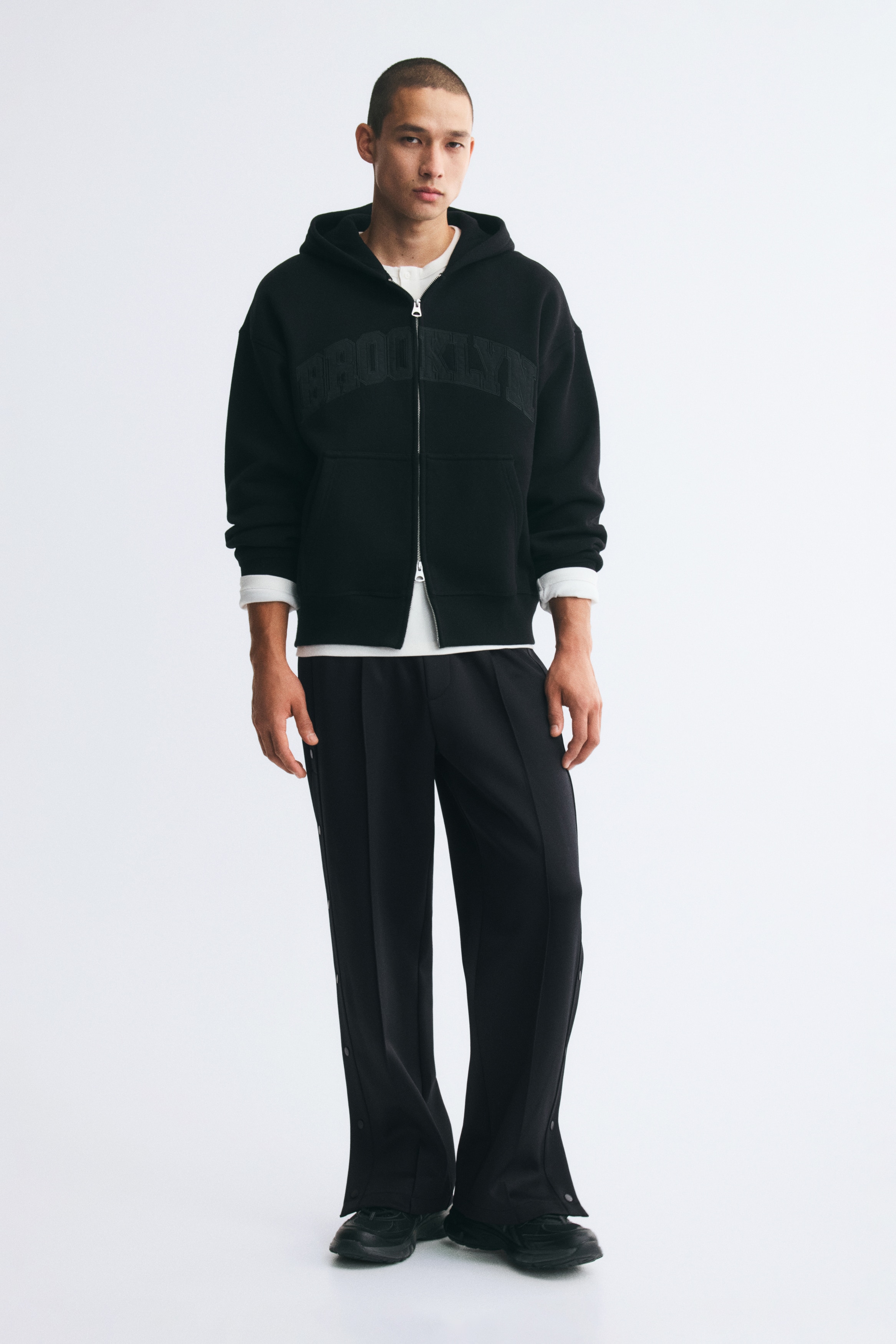 Joggers Relaxed Fit - Nero/Marrone scuro