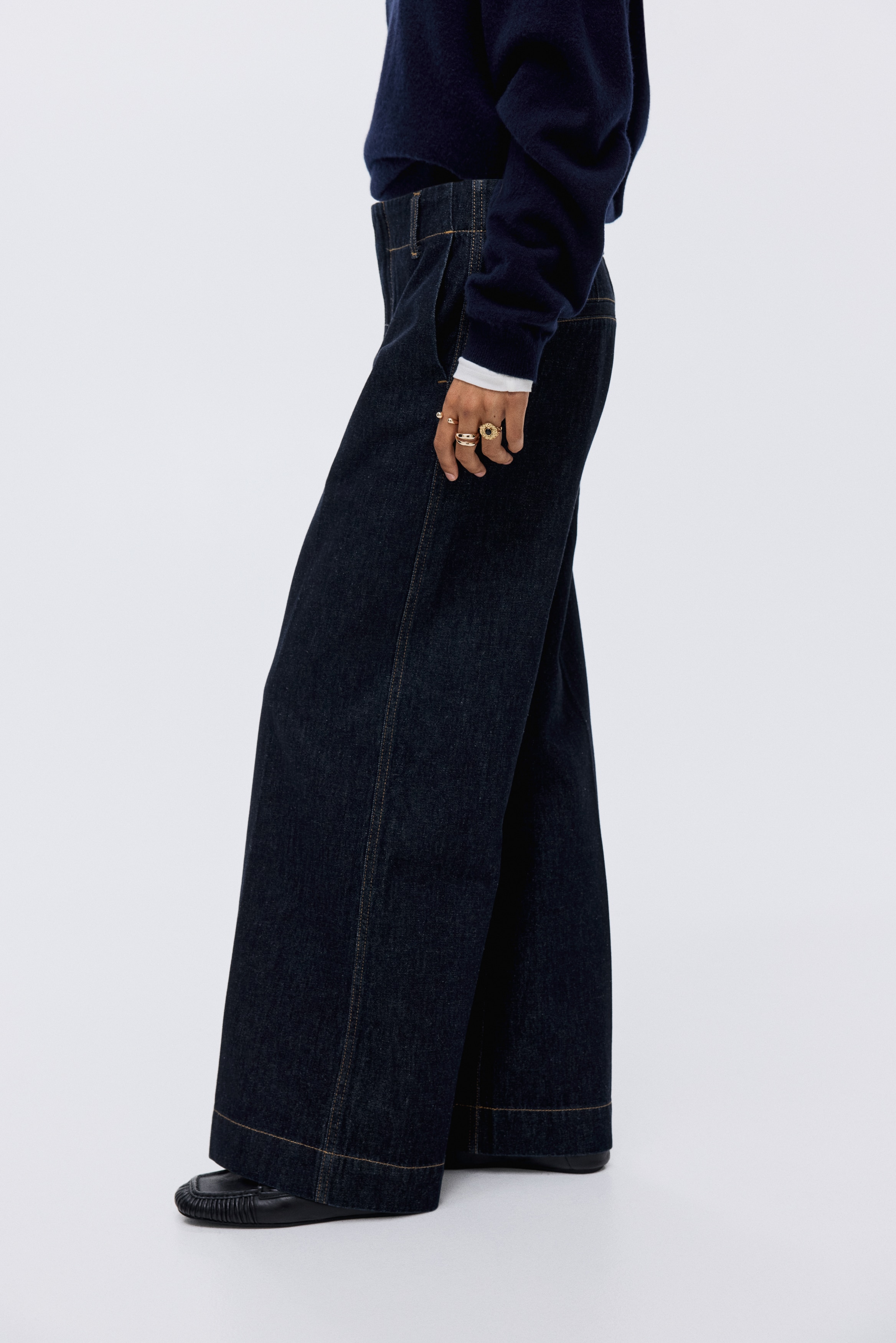 Wide High Jeans