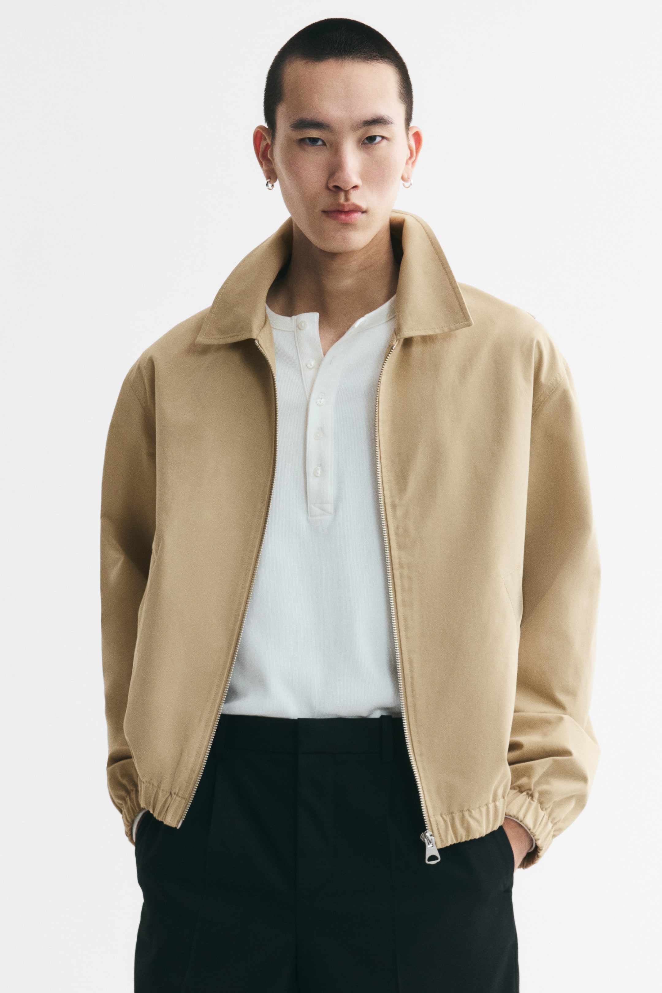 Мужские куртки H&M Cotton Jacket with Collar — фото 3