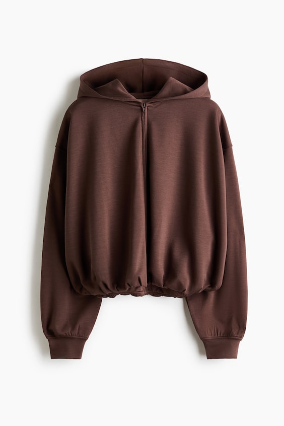 Женские куртки H&M Viscose-Blend Hooded Jacket