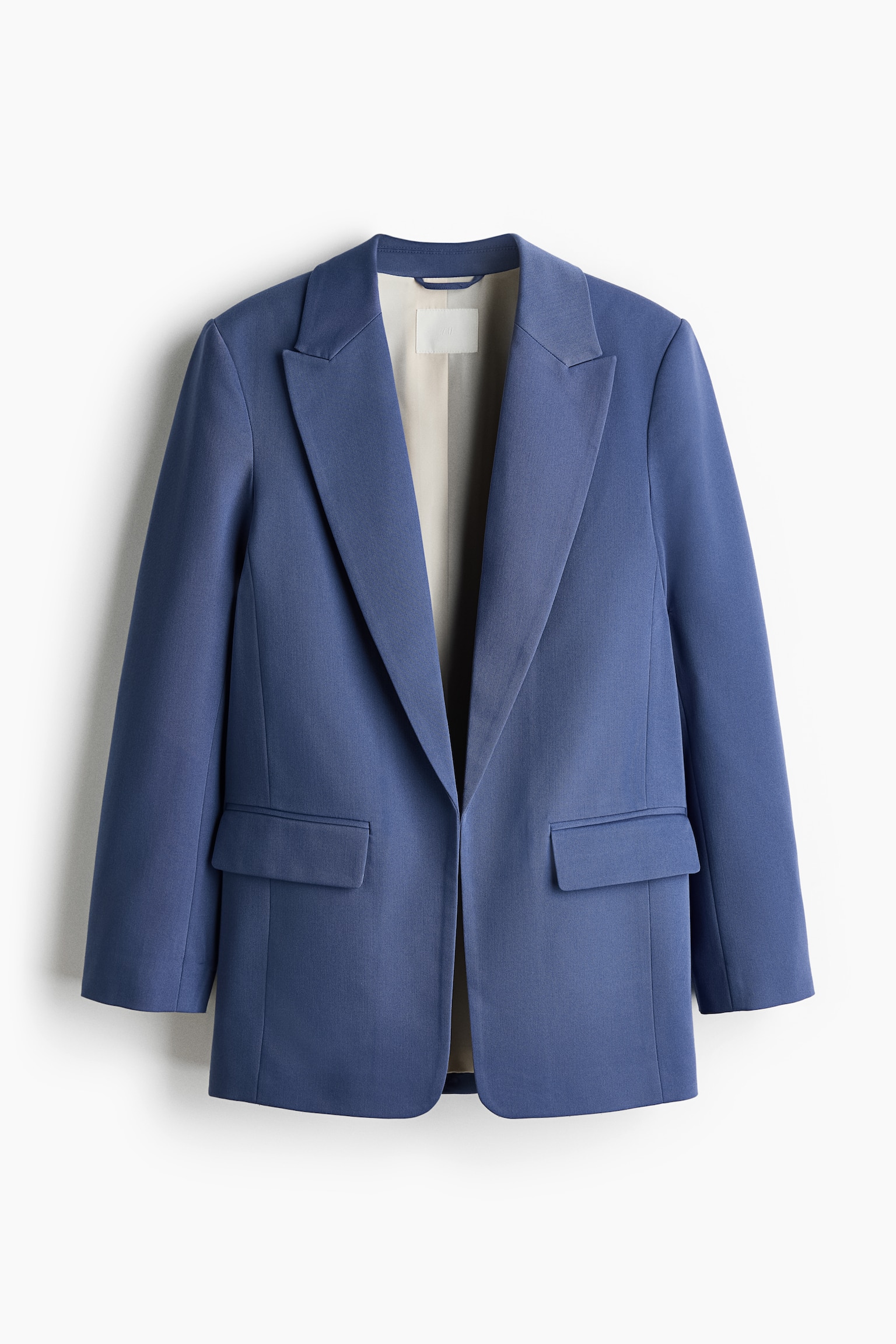Lyocell-blend blazer - Pigeon blue/Dark brown/Light beige - 2