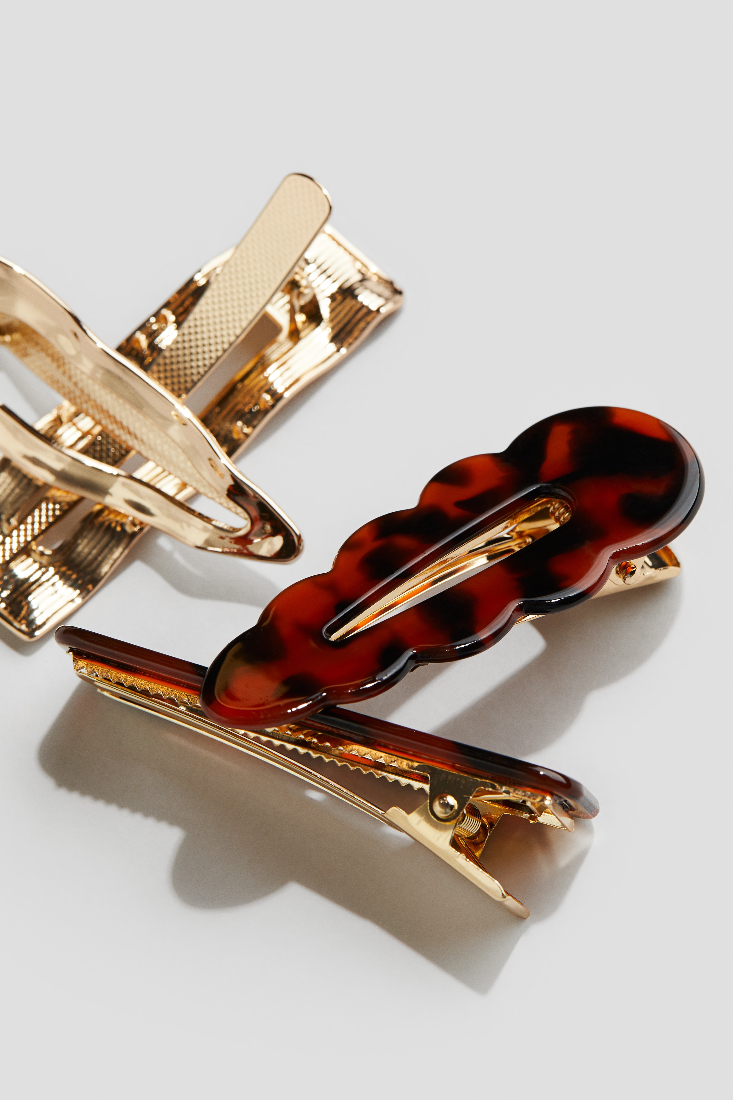 ⓝⓔⓦ【タータンチェックトリプル】ベビーヘアクリップ　キッズ　ヘアゴム ヘアクリップ 4個セット - レッド／チェック - Kids | H&M JP