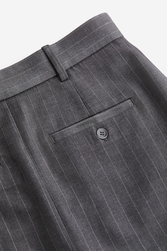 Twill pencil skirt - Grey/Pinstriped/Black - 4
