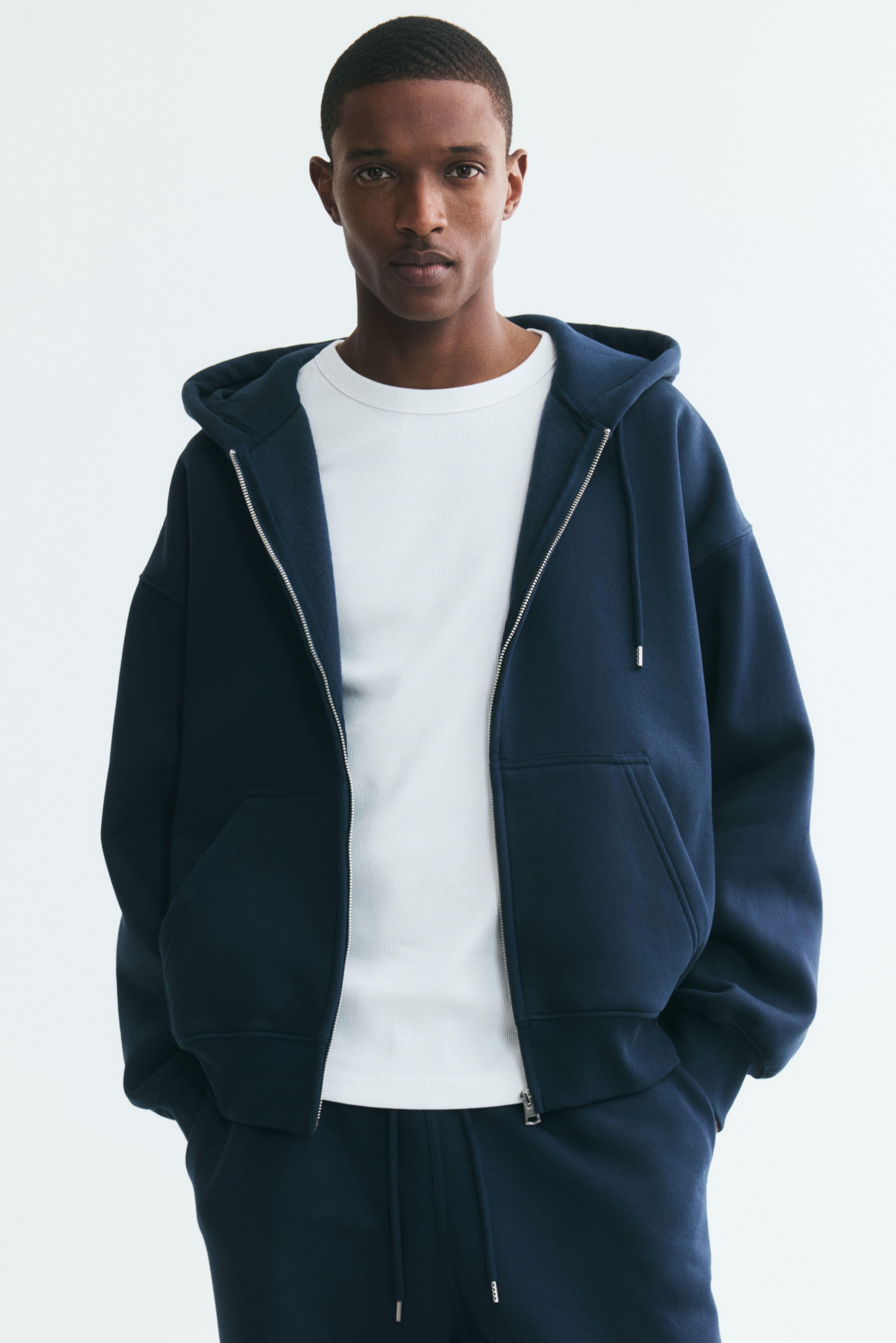 Oversized-Fit Hooded Jacket