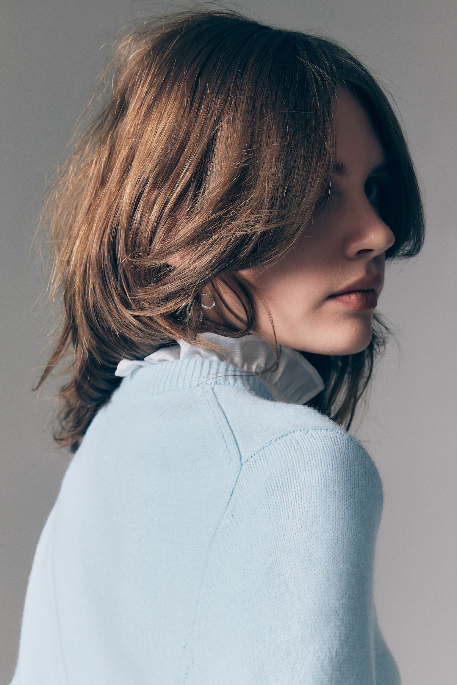 Jumper - Light blue/Light yellow/Light grey marl - 4