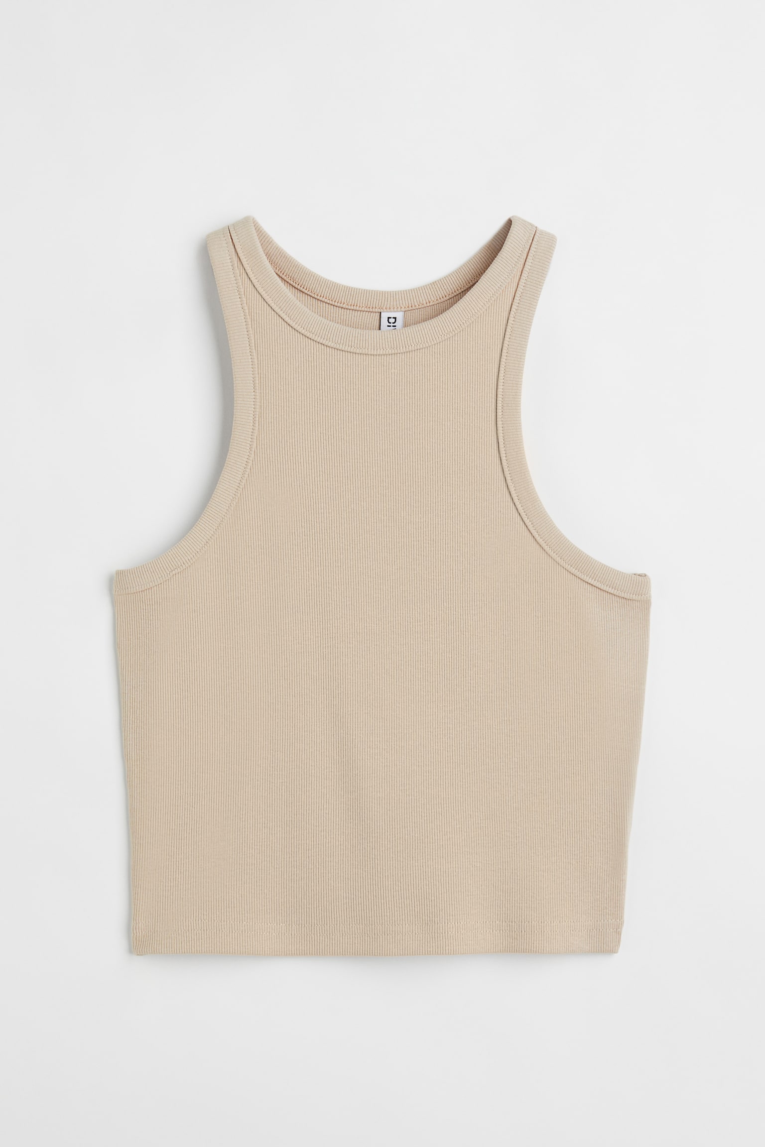 Rib Tank - Beige/Cream - 1