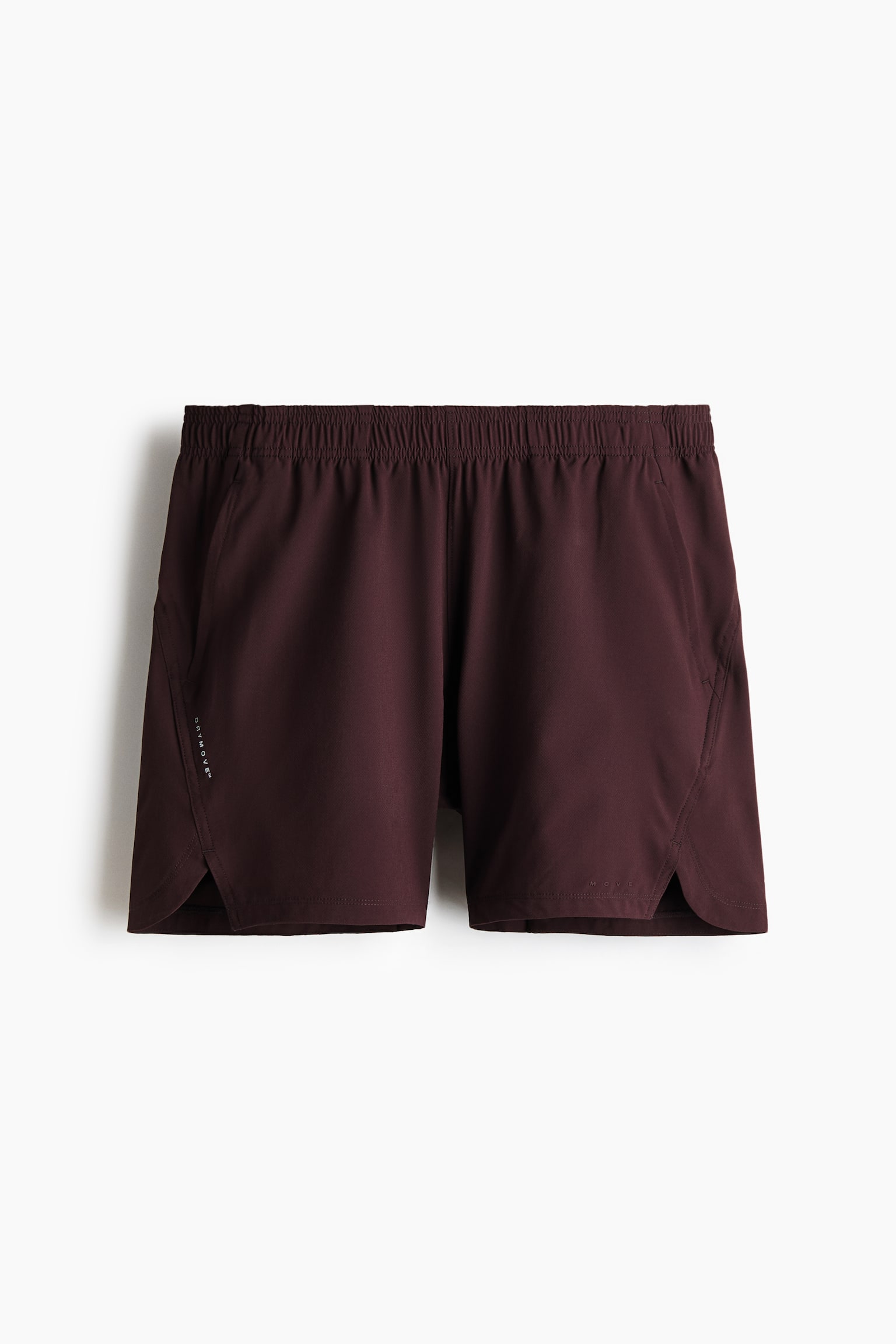 Sports shorts with DryMove™ - Dark brown/Navy blue