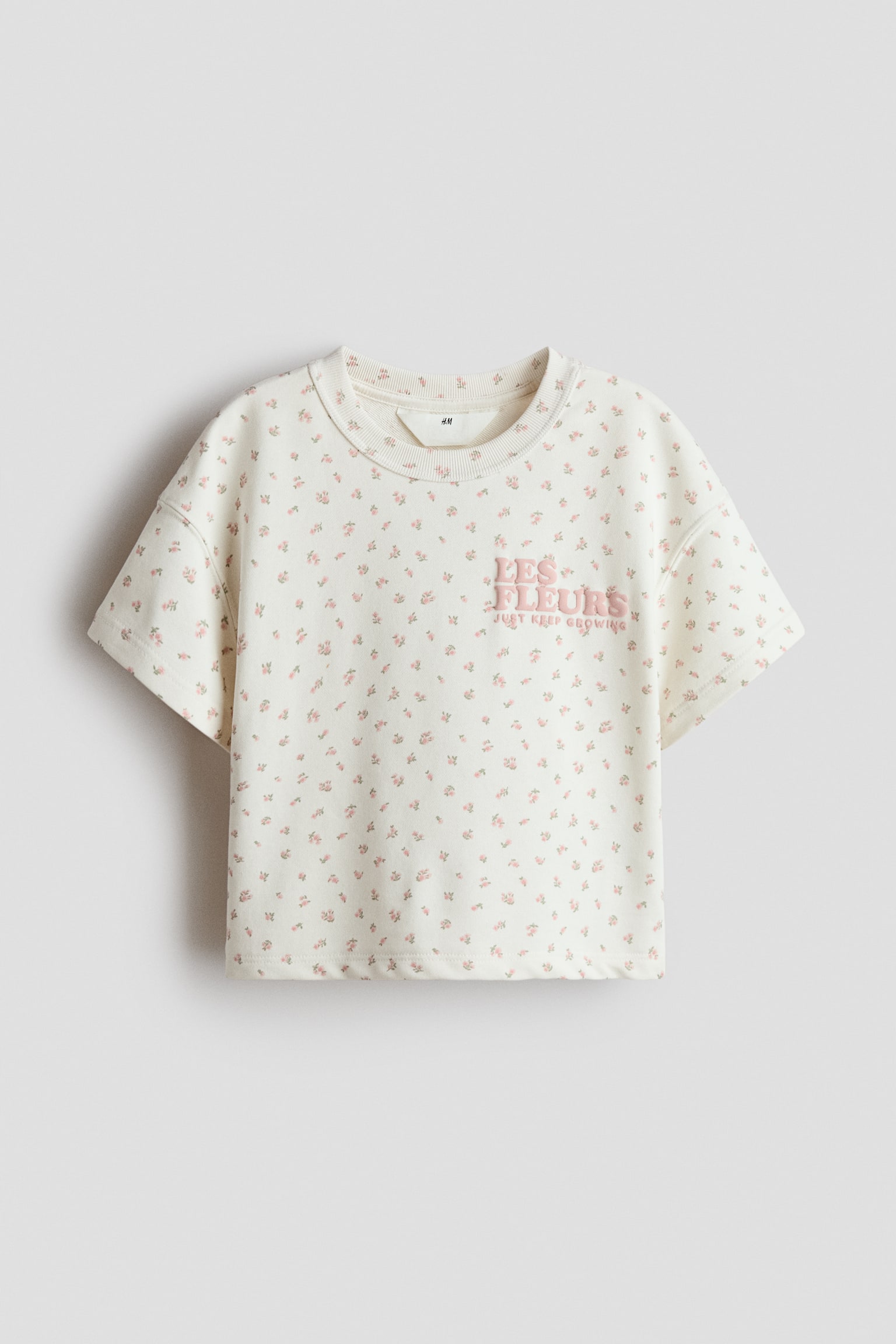 Printed sweatshirt T-shirt - Cream/Les Fleurs/Navy blue/Soleil/White/Noemi's Bakery