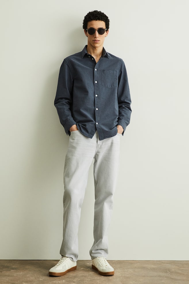 Regular Fit Oxfordskjorte - Mørk blå/Hvit/Lys blå/Beige/dc/dc/dc/dc/dc/dc - 3