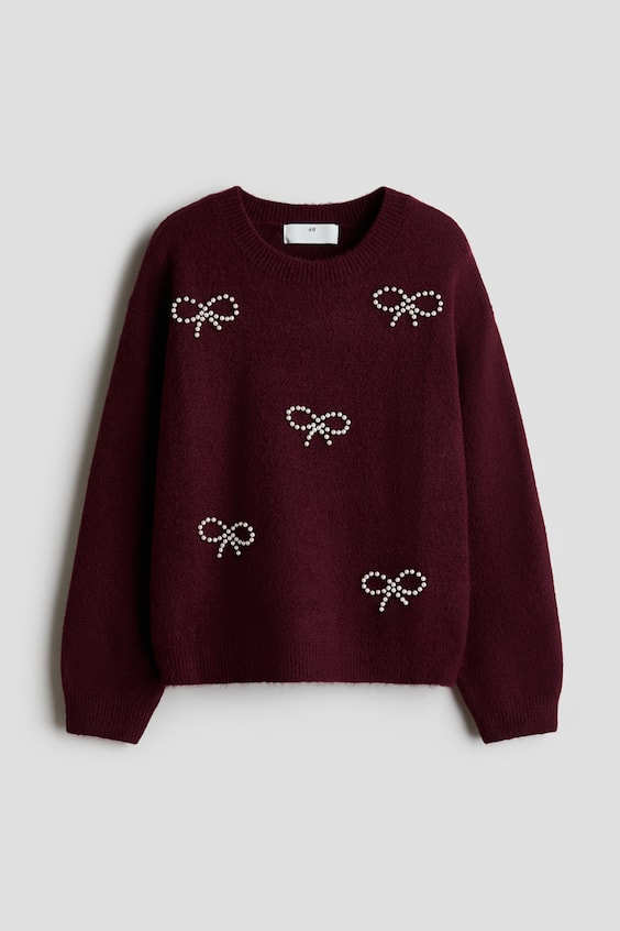 Детские свитеры H&M Loose-Fit Motif-Detail Sweater